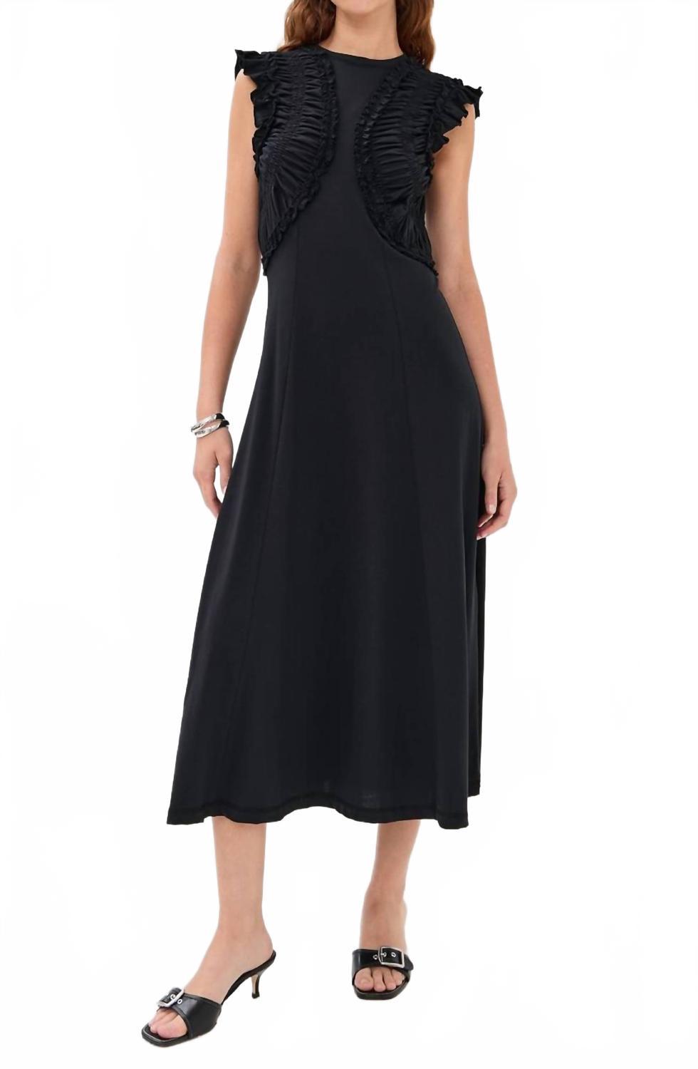 Ulla Johnson Shiva Sleeveless Dress in Black | Lyst