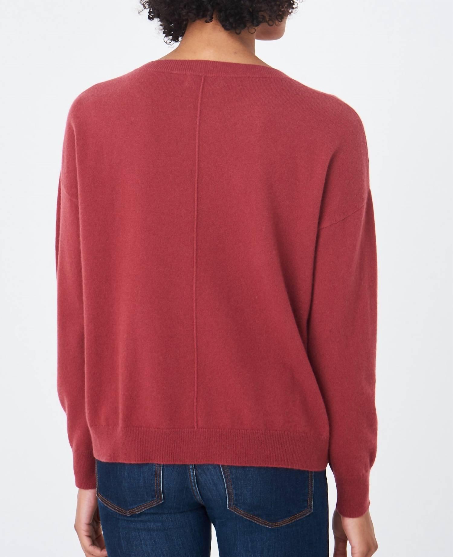 Repeat Cashmere Fine Knitted Cashmere Sweater in Red | Lyst