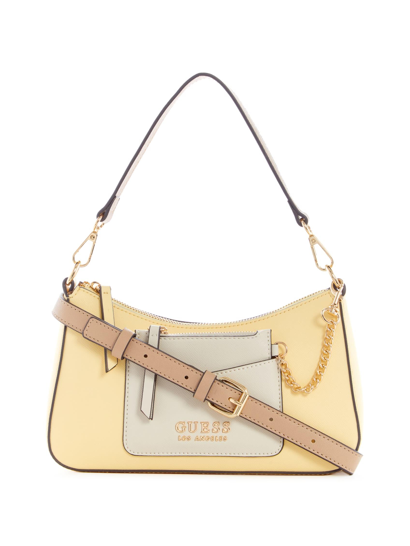 Guess Factory Shadix Color-block Mini Bag in Natural | Lyst