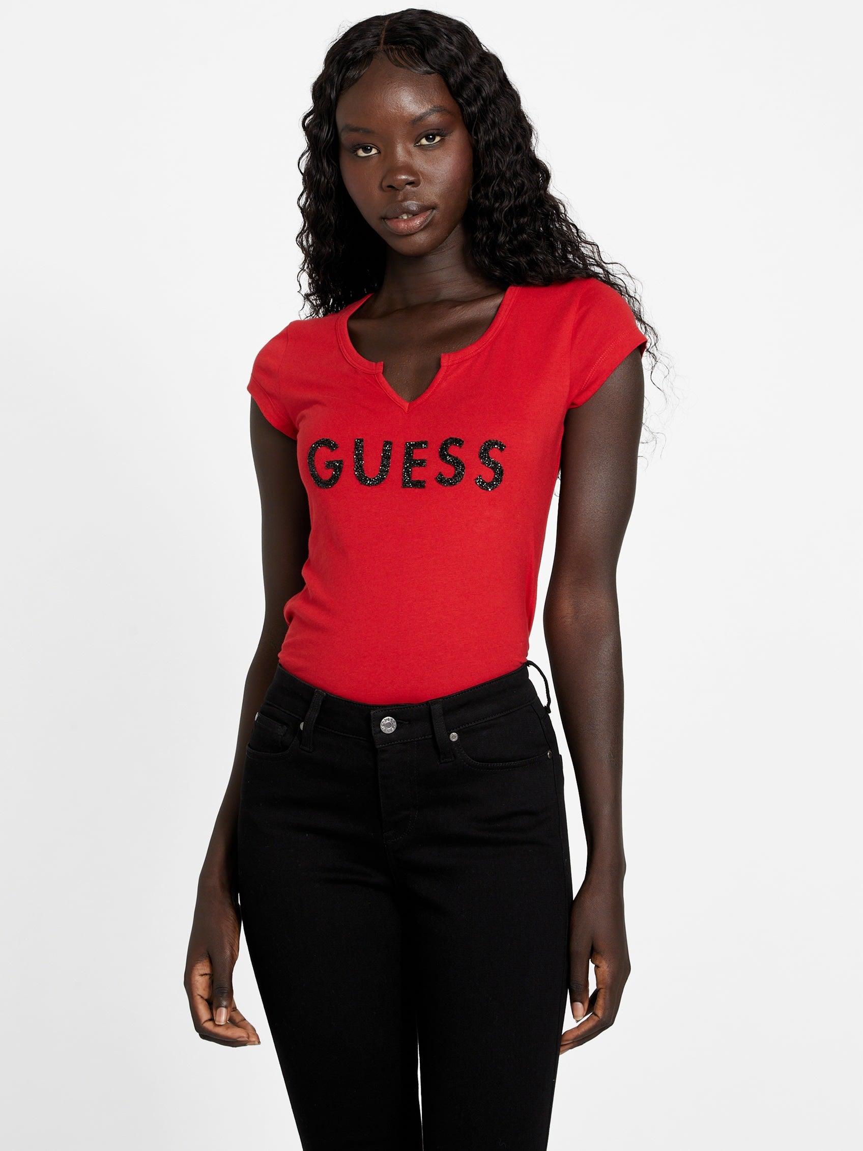 Guess Factory Holly Crush Tee in Red | Lyst
