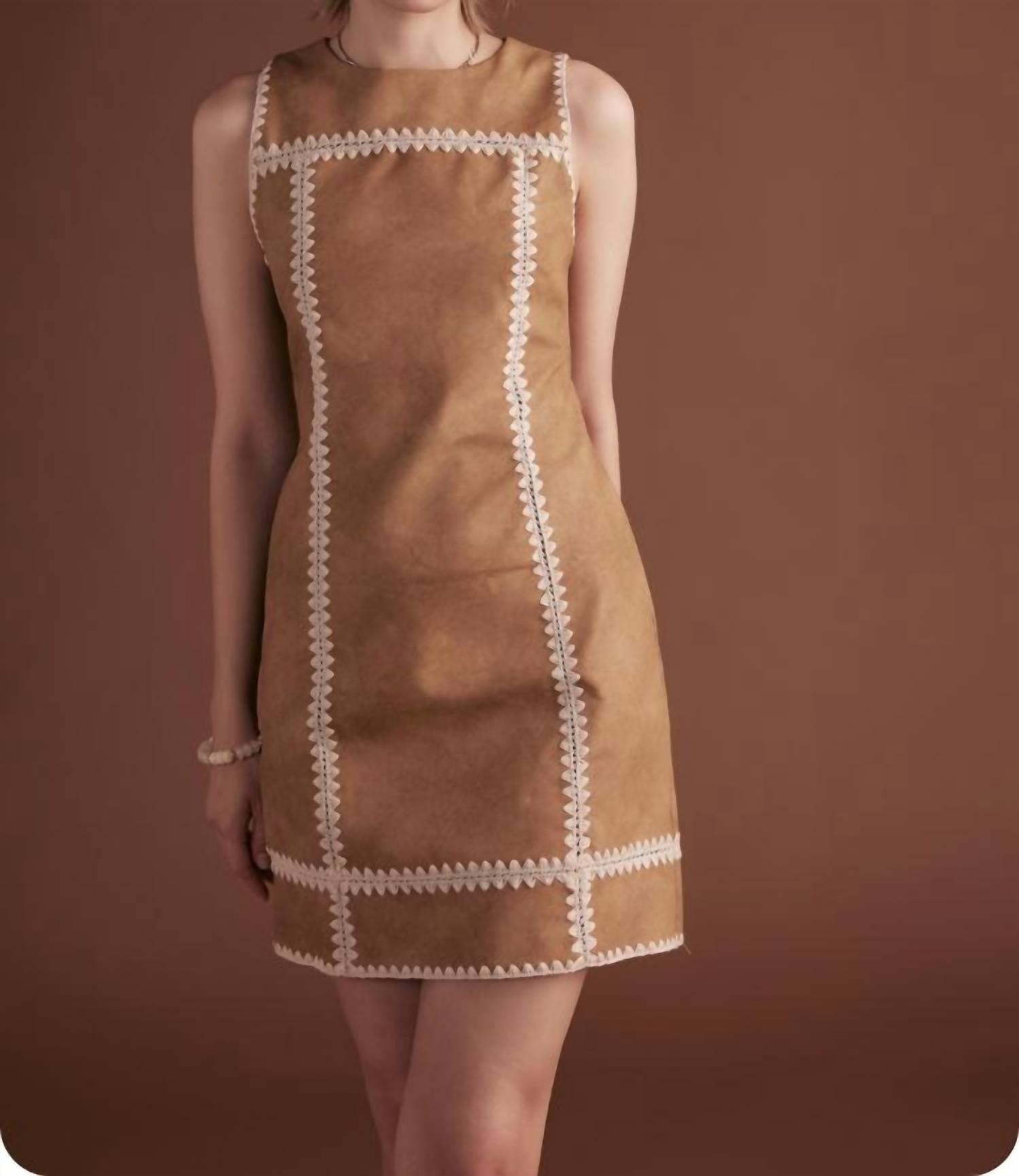 Leather Brown Dresses for Women | Lyst