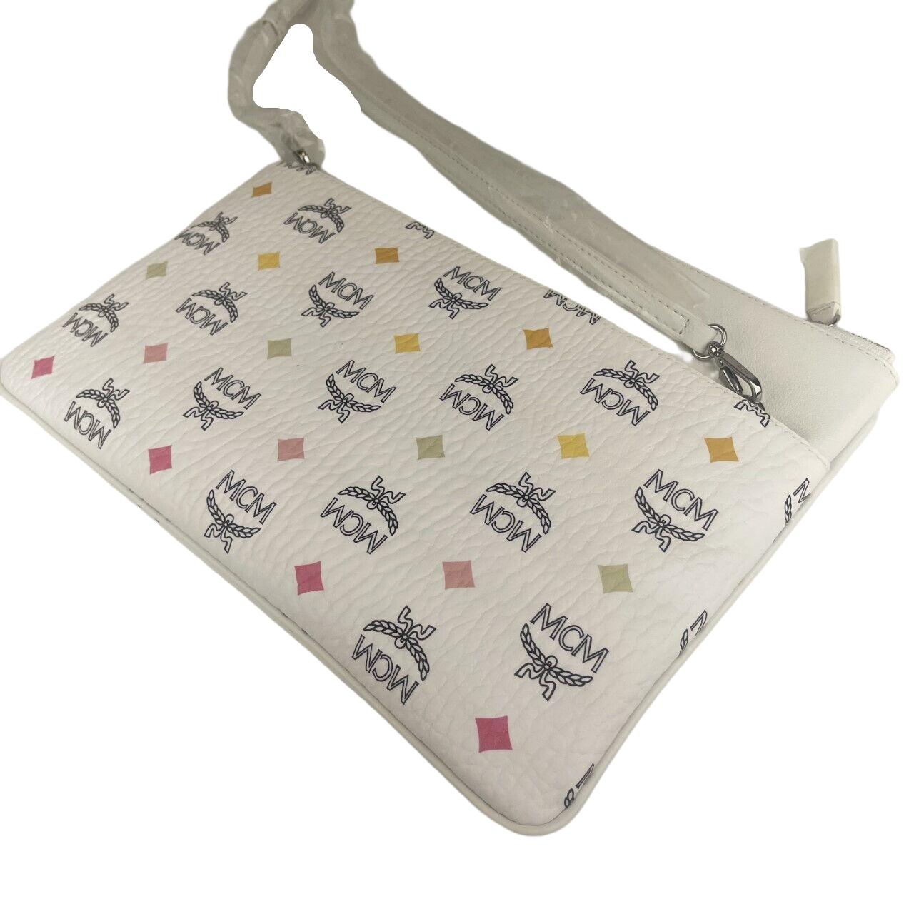 MCM Rainbow Visetos Coated Canvas Crossbody Bag Myzcata08wt001 in White |  Lyst