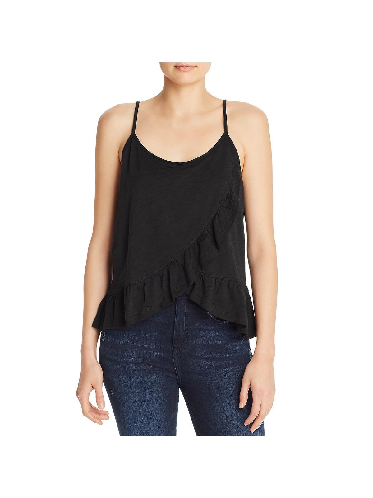 Goldie Sheer Cropped Tank Top in Blue Lyst