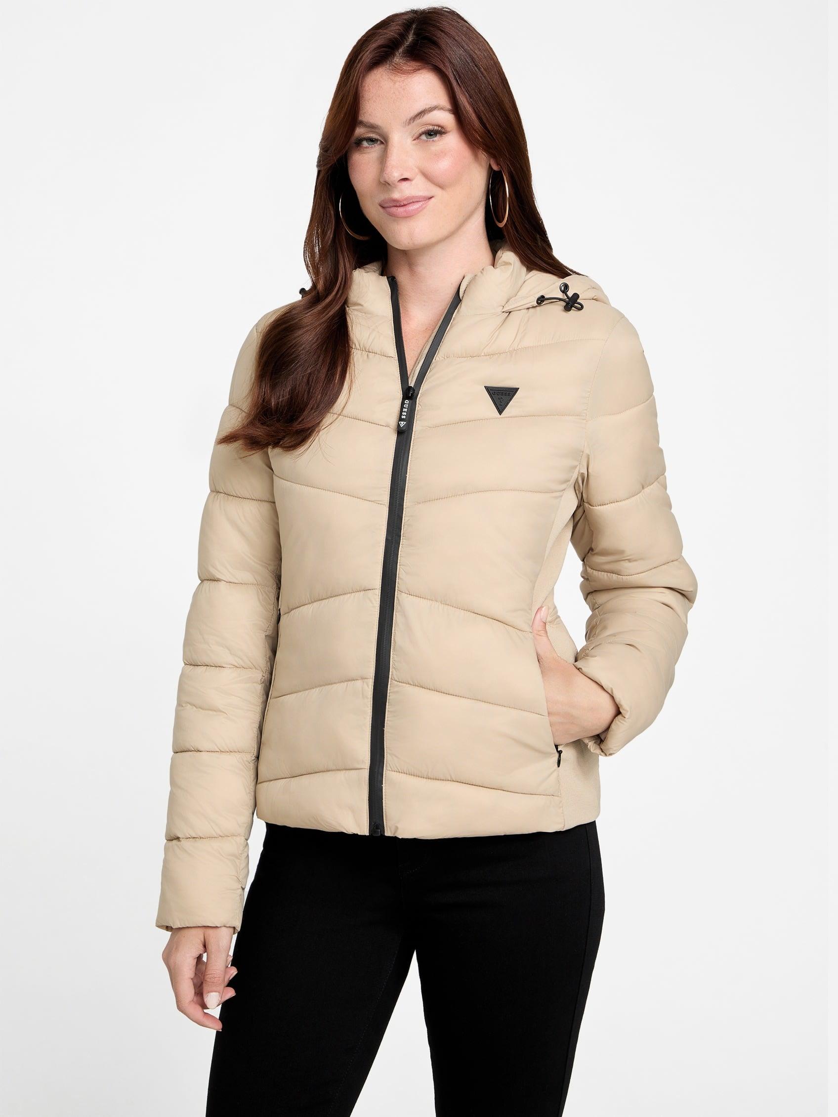 Guess hooded jacket women's discount