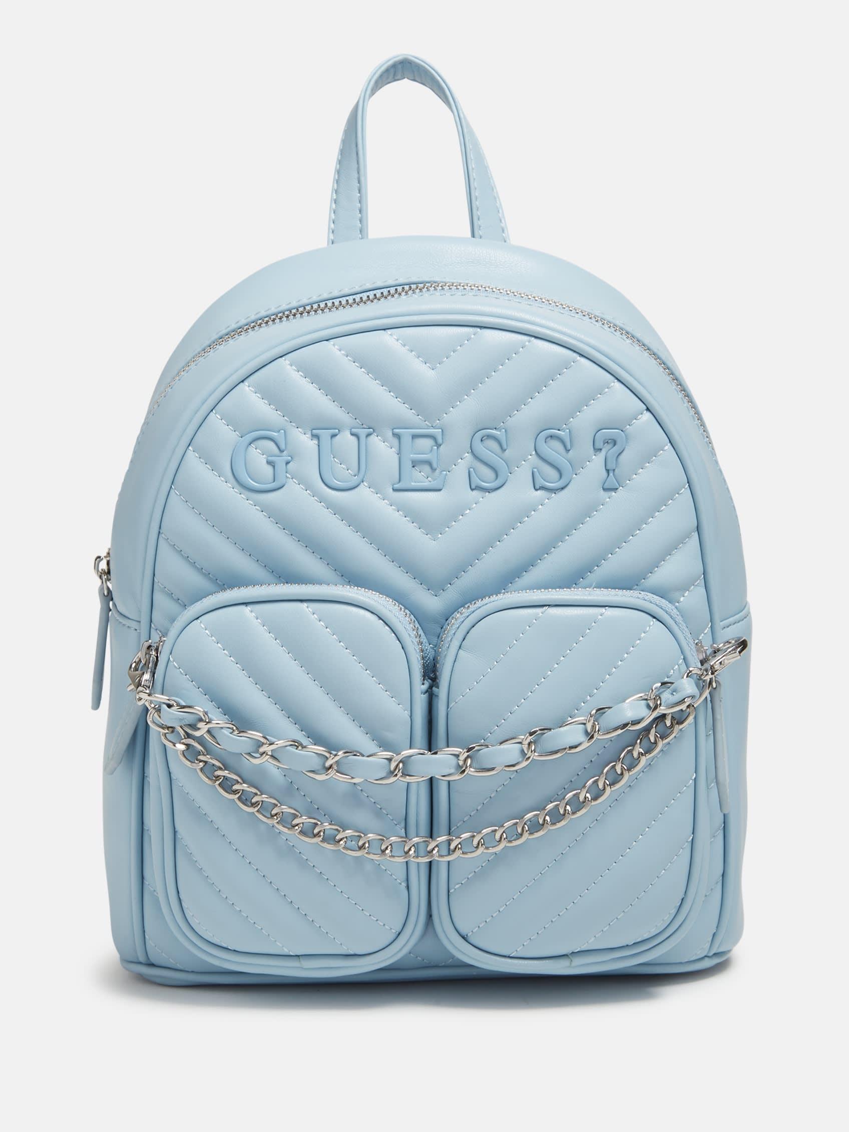 Guess Factory Cassie Quilted Backpack in Blue | Lyst