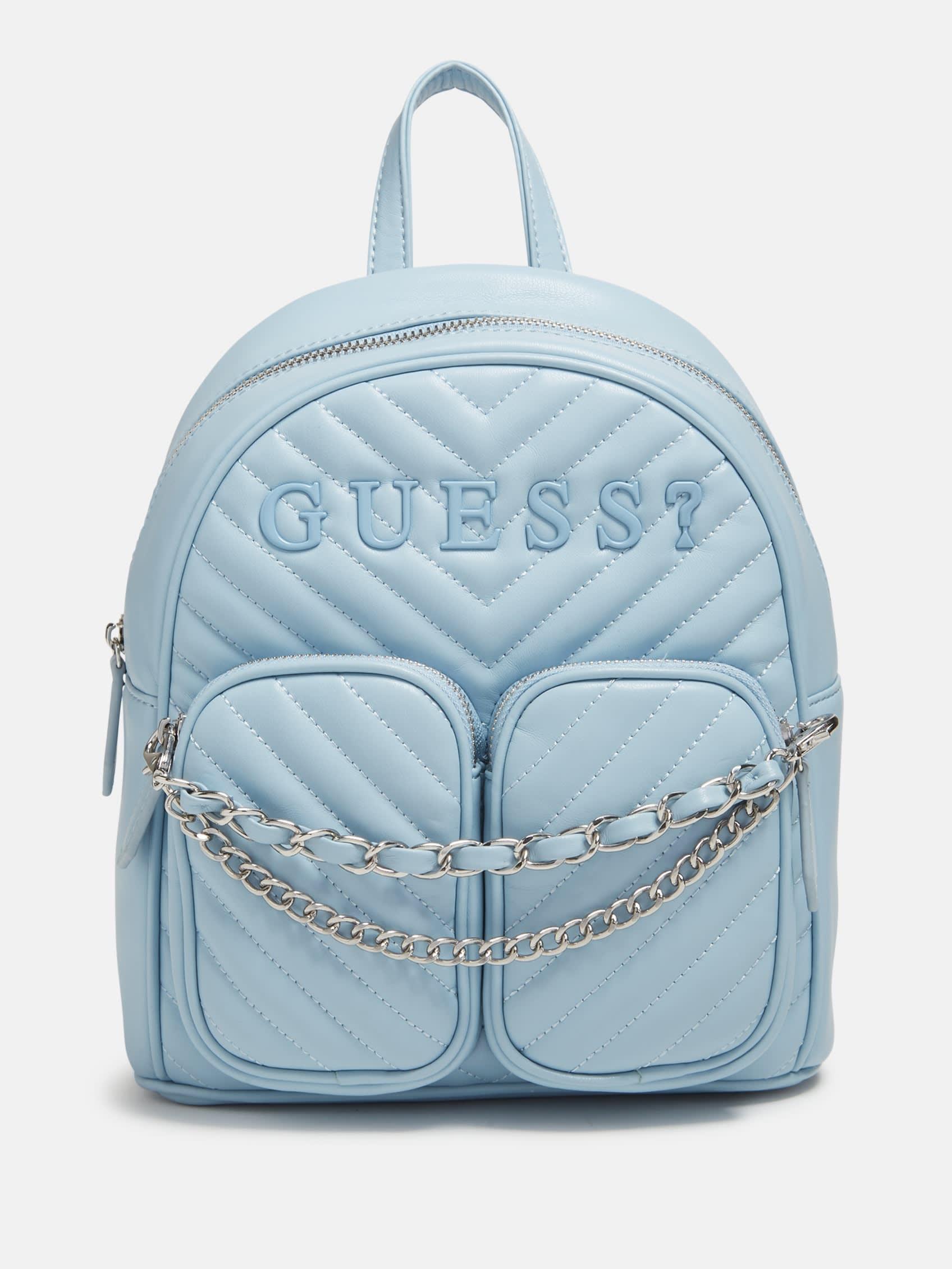 Guess Factory Cassie Quilted Backpack in Blue Lyst