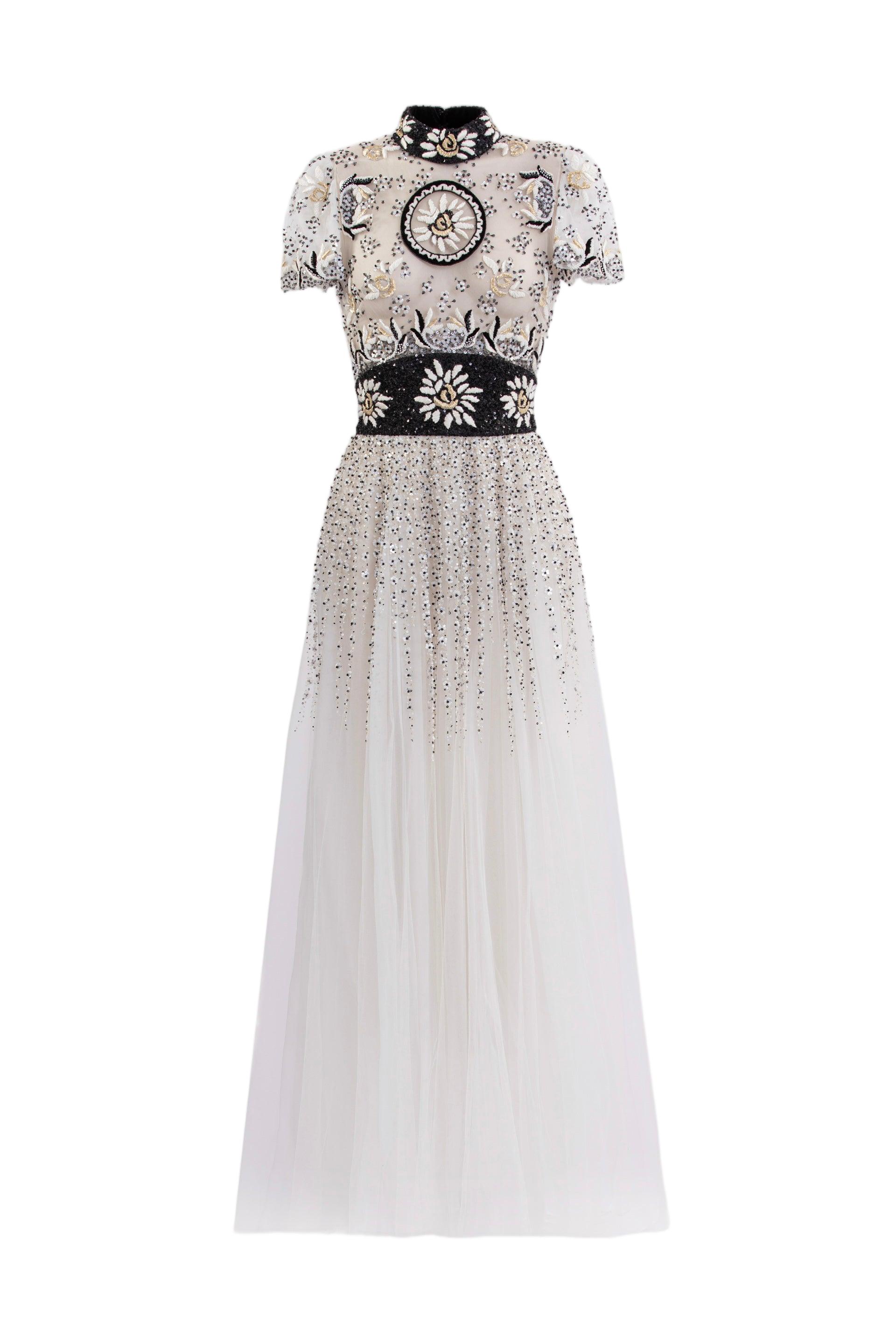 green emerald velvet dress Long dress with embroidery  Saiid Kobeisy Online