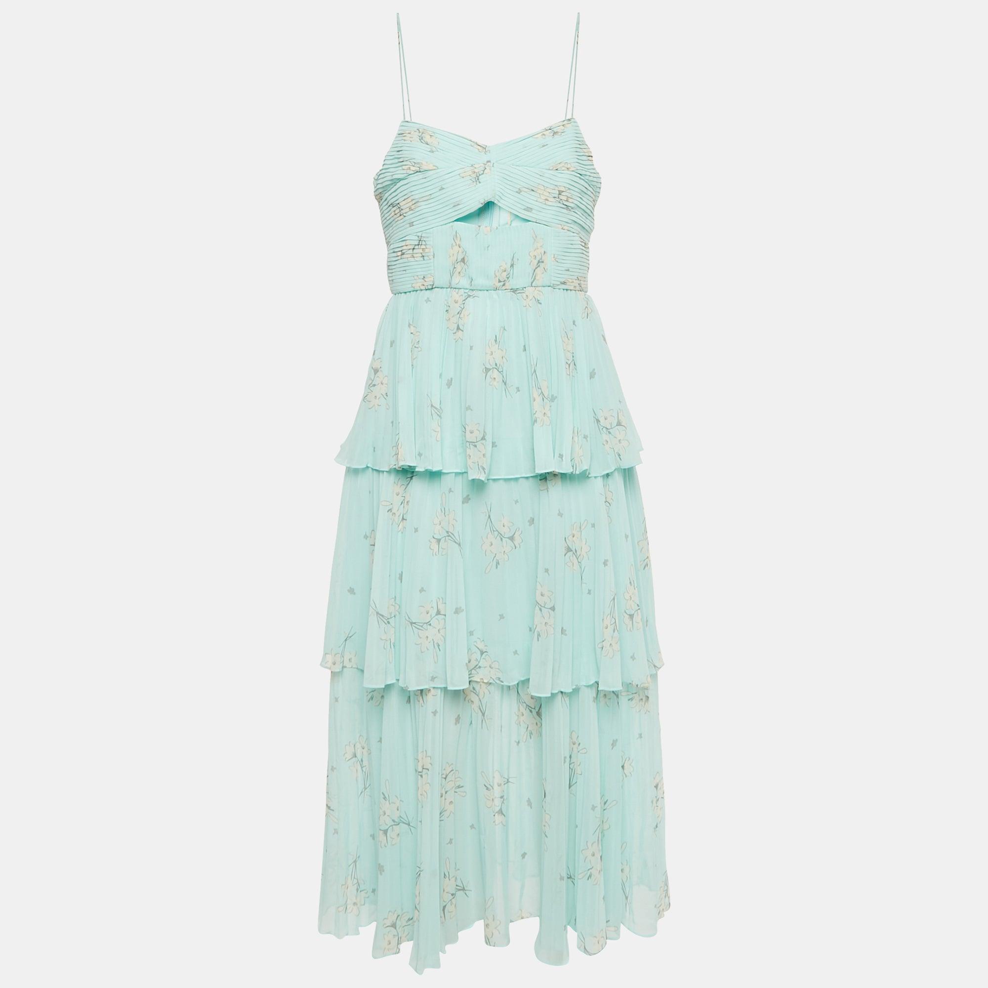 Designer Self Portrait Chiffon Midi Dresses for Women - Up to 45% off | Lyst