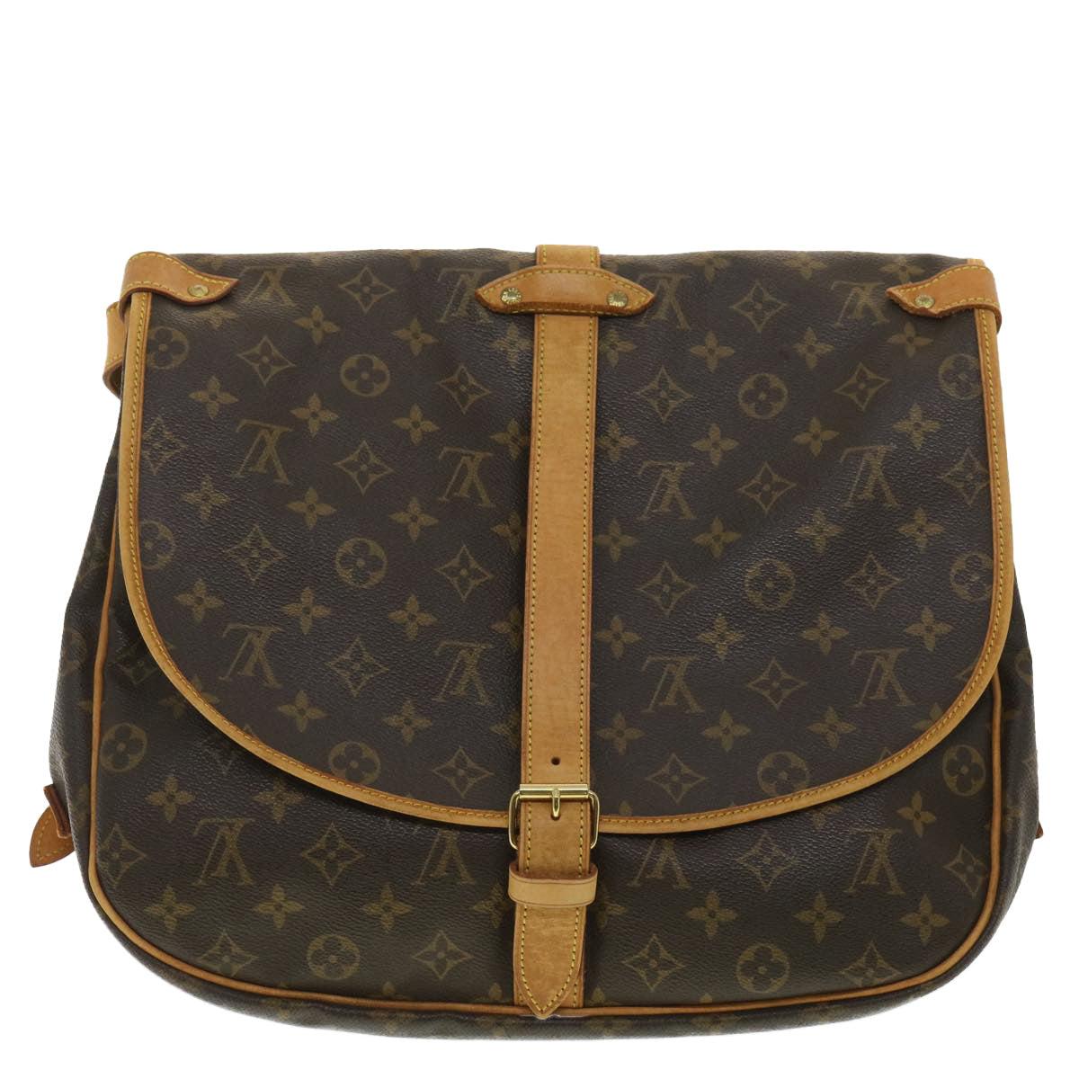 Louis Vuitton e Brown Canvas Shoulder Bag (Pre-Owned)