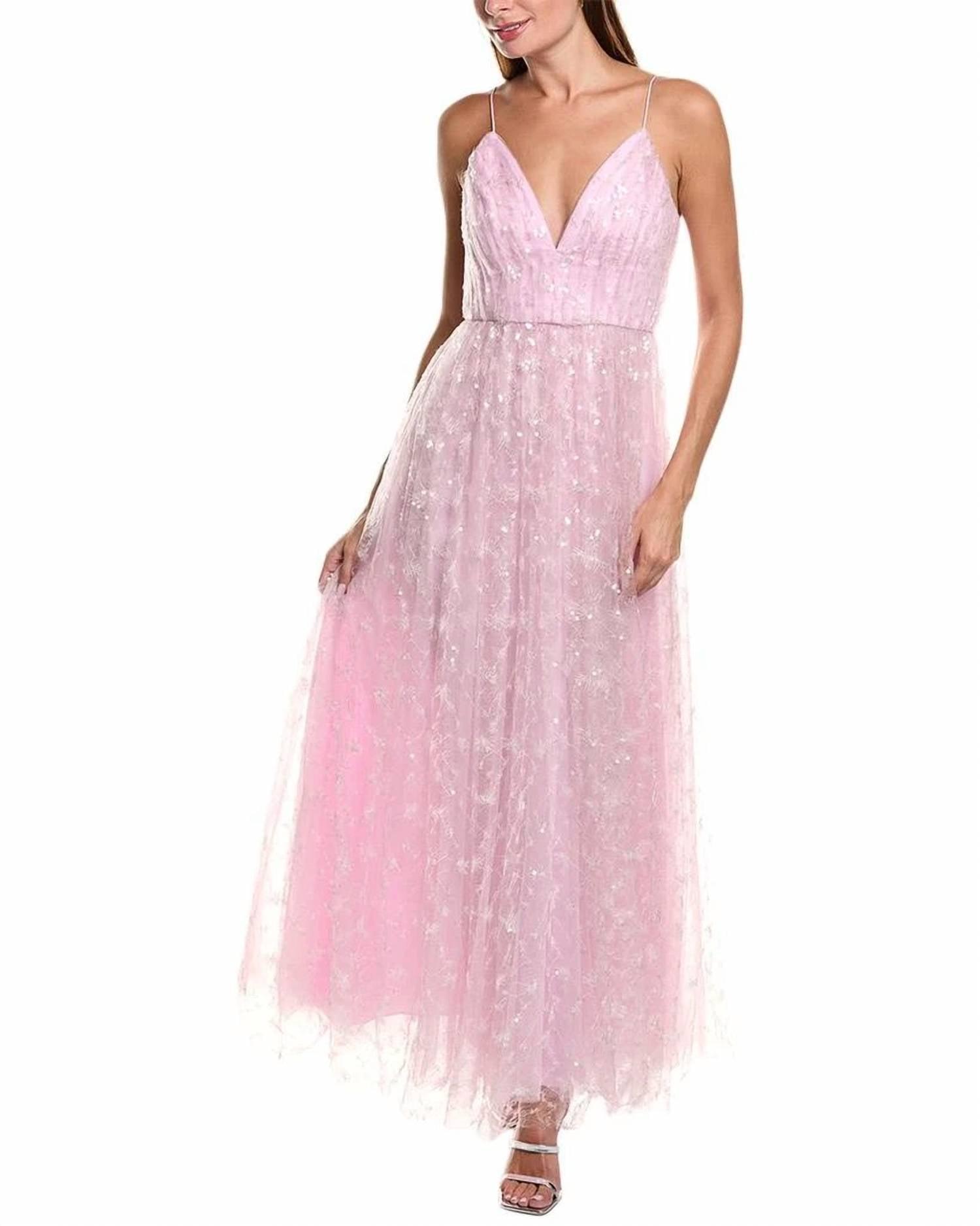 monique lhuillier pink lace dress Sleeveless Lace Sheath 6 / Pink