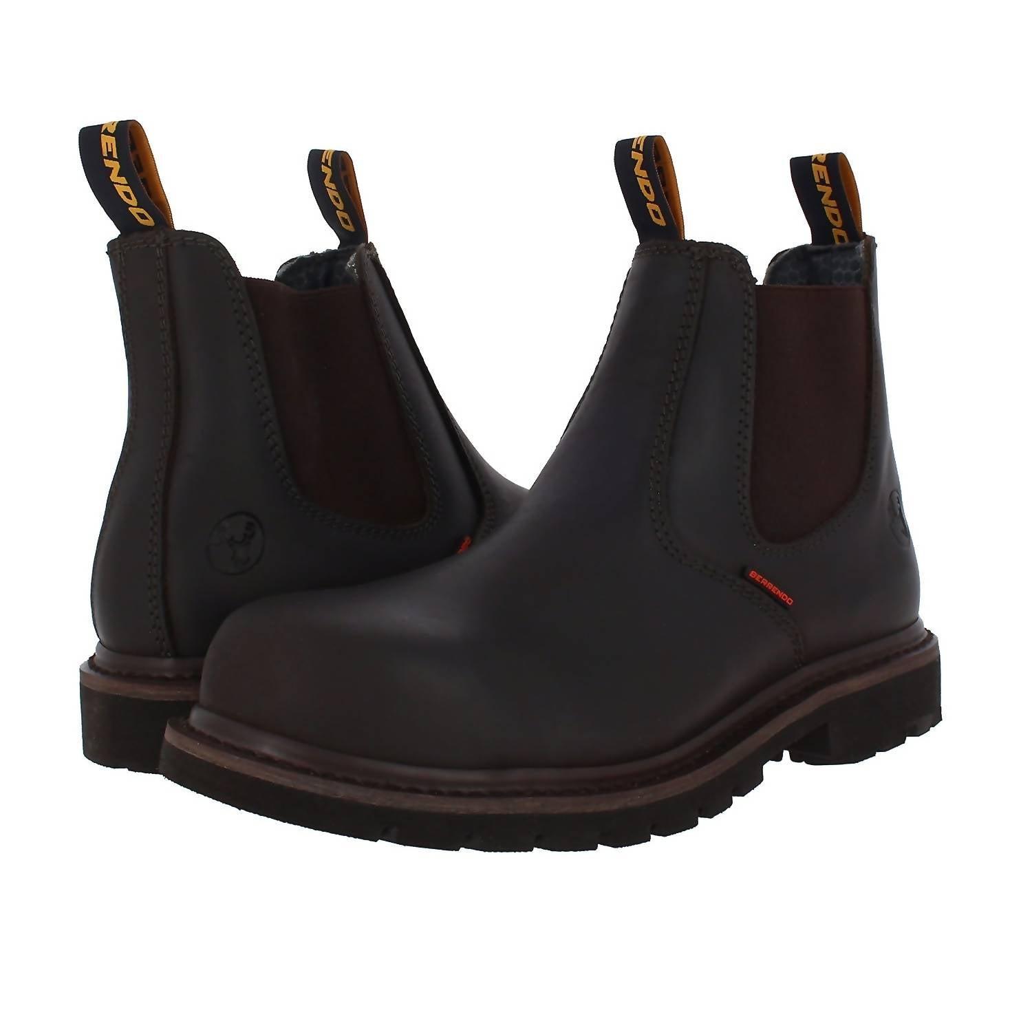 NEW BERRENDO moc toe work boots in black Workhorse - Moc-Toe - Houston Black - Jim Green main image 2