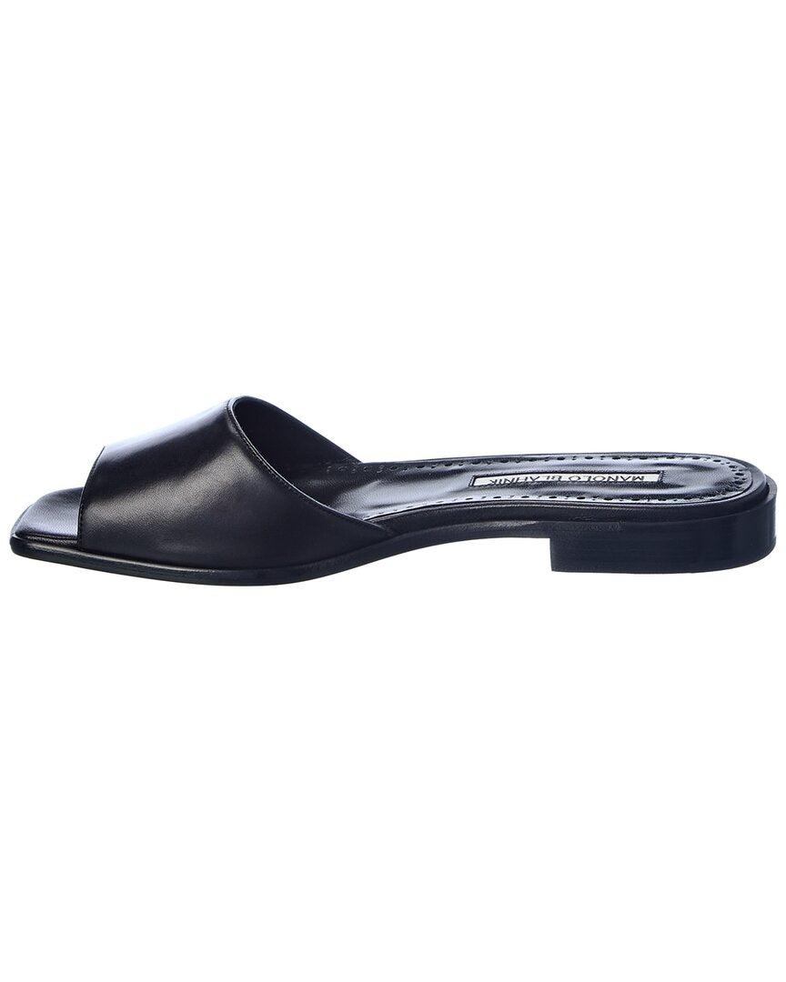 Details about   $735  New Manolo Blahnik Mauve Pink Leather Thong Flats Sandals Flats Shoes 36.5 