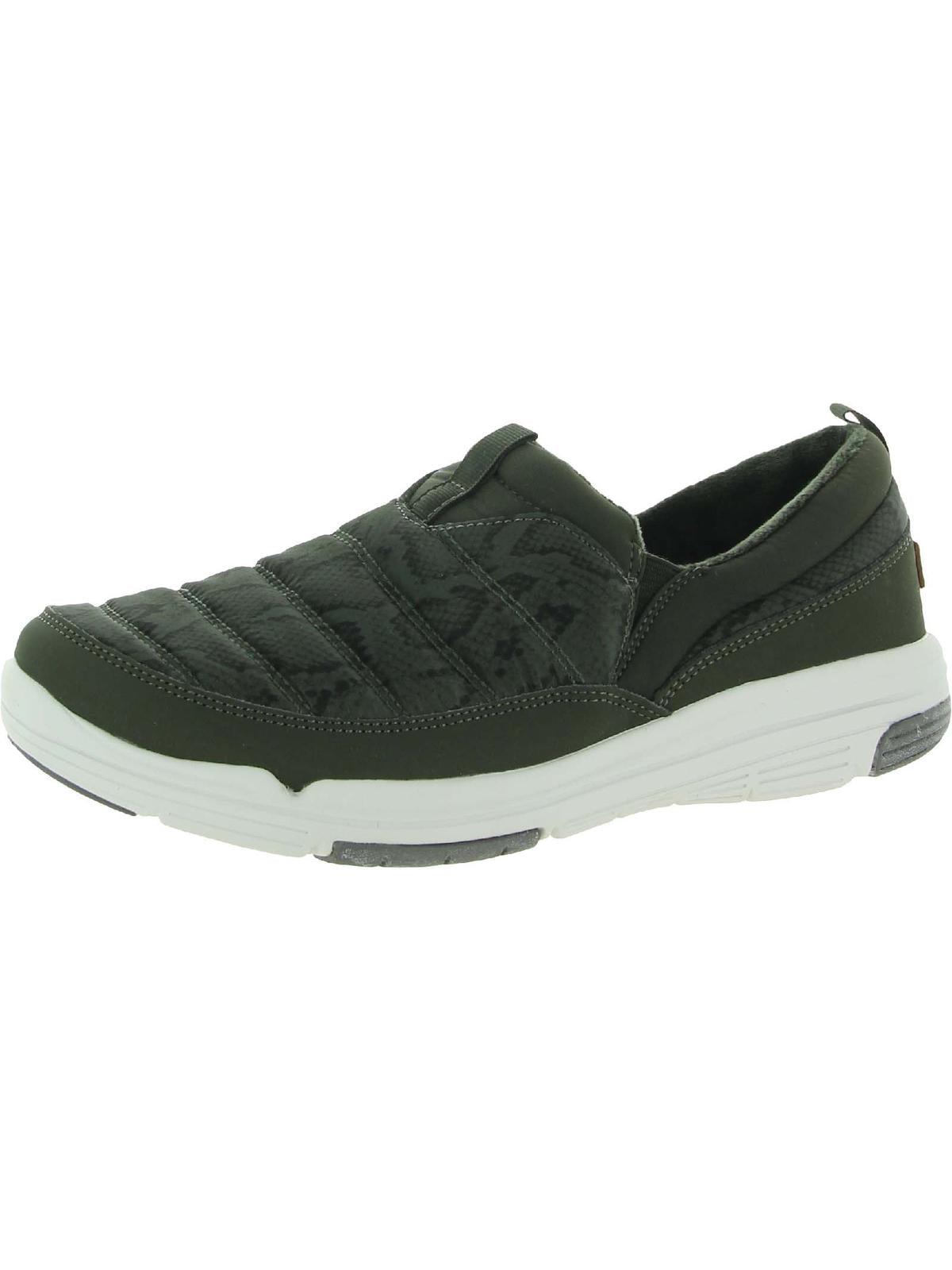 Ryka Adel Faux Fur Laceless Slip on Sneakers in Green Lyst