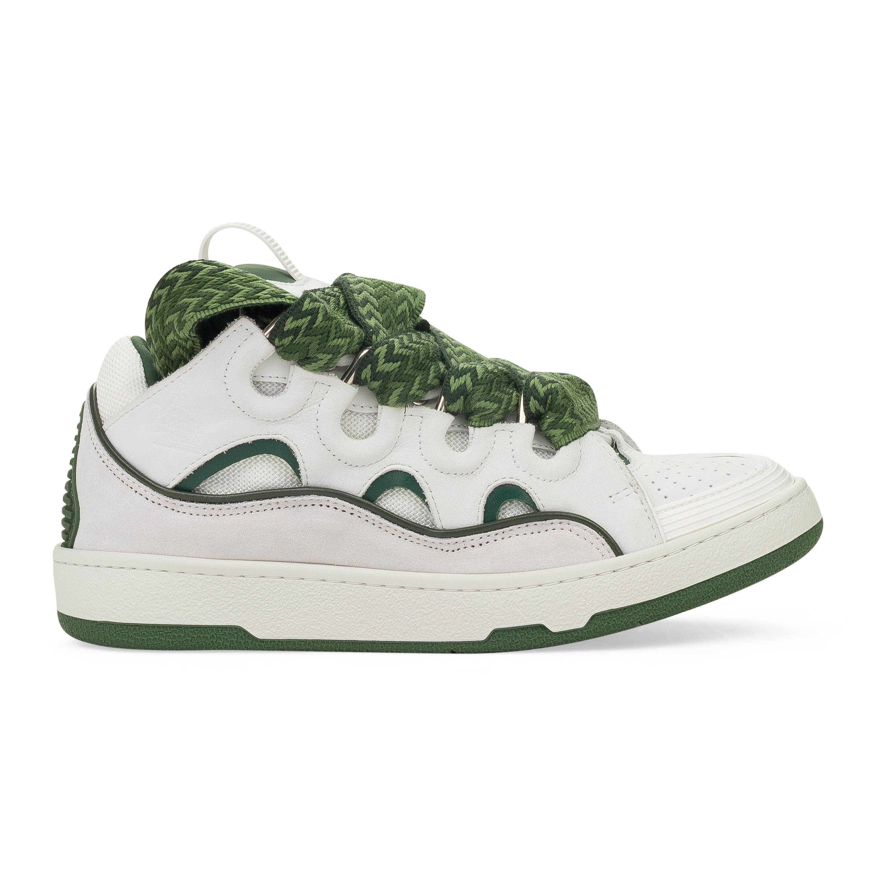 スニーカー LANVIN Woman Sneakers Green FUSKDK12MONO 414 Leather Curb Sneakers | Lanvin