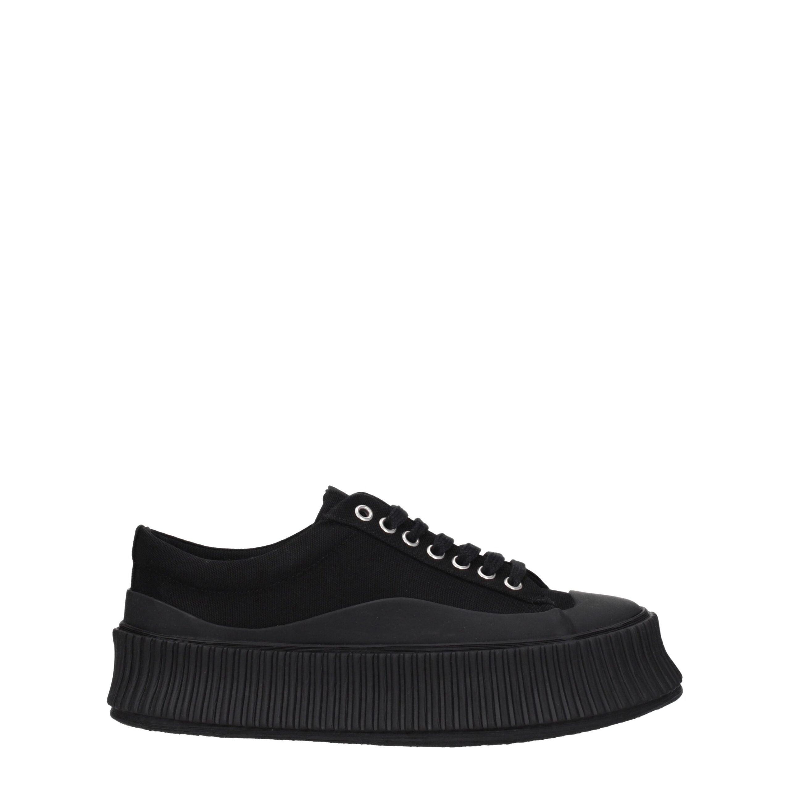 【関税&送料込】Jil Sander Black Fabric And Suede Sneakers Jil Sander Men's Z Rise Sneakers in Black Jil Sander