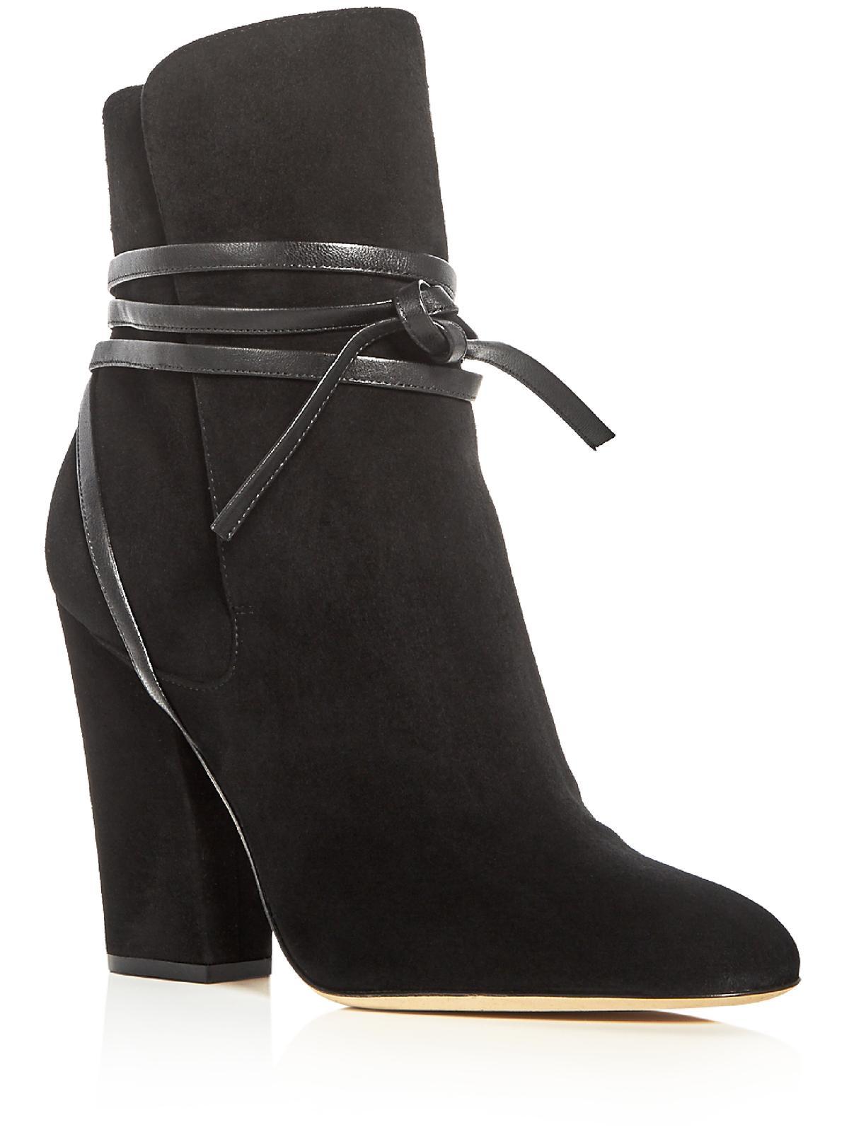 Sergio Rossi Scarpe Donna Suede Pull-on Ankle Boots in Black | Lyst