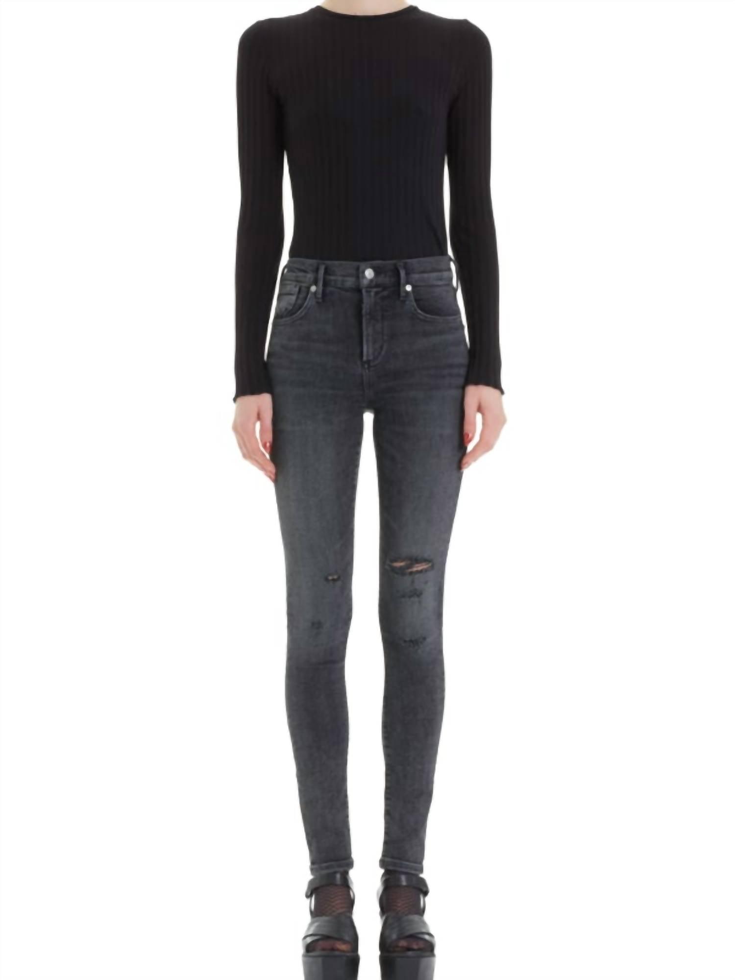 Agolde Sophie Hi Rise Skinny in Black Lyst