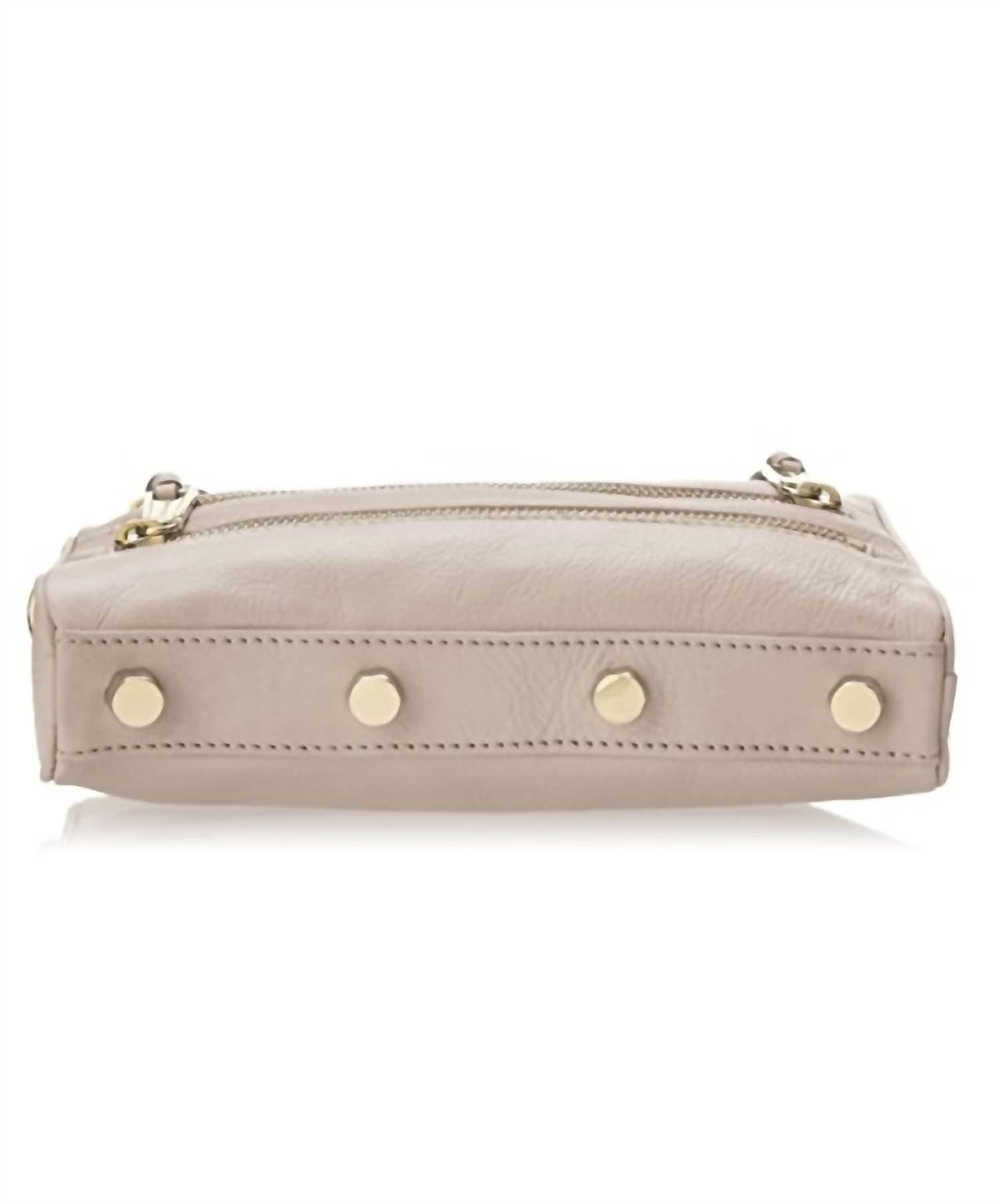 Rebecca Minkoff Leather Mini 5 zip Crossbody in Natural Lyst