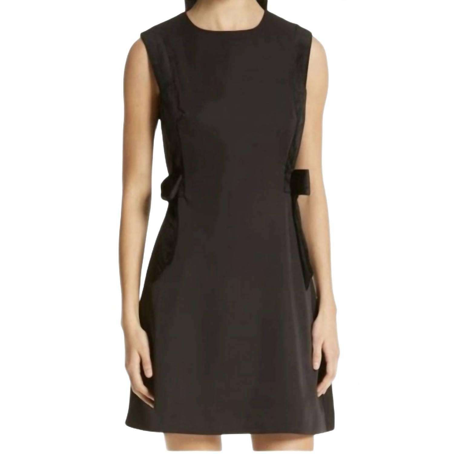 ted baker bow dress black Velvet Skater Mini in where dramatic elegance meets silhouette_mermaid Zara Dresses | Blogger's Color:Dusty Rose and Black