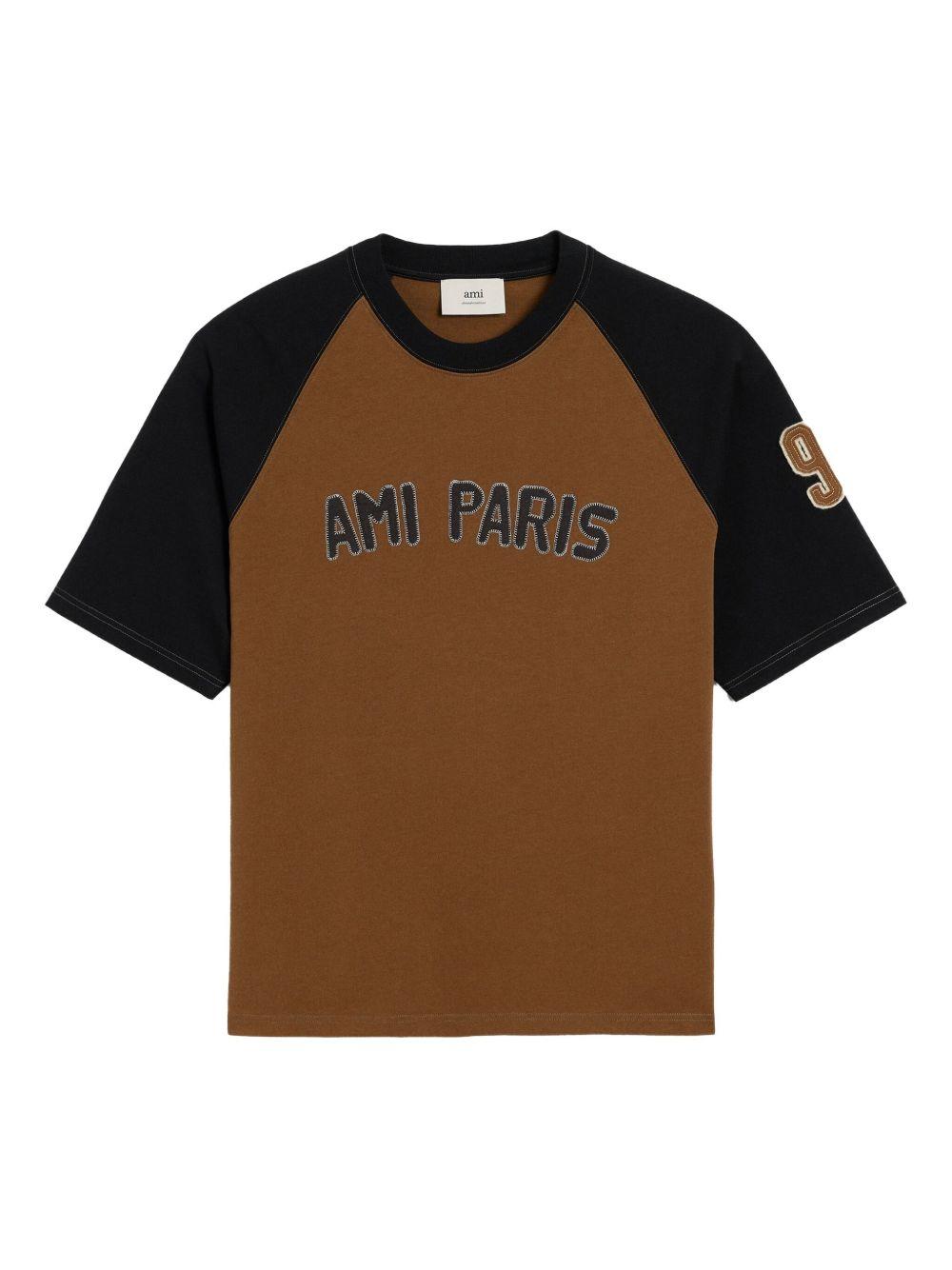 ★AMI PARIS★ Logo Short Sleeve T-Shirt Roden HTS048JE011937 Ami Paris Short sleeve t-shirts for Men | Online Sale up to