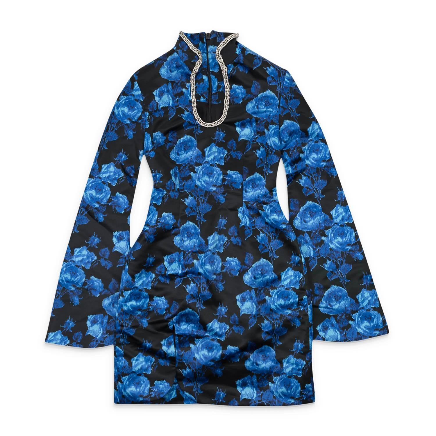 mini dresses floral Boho Babe Color Block Floral Mini Dress in Violet Curves 3XL / Violet