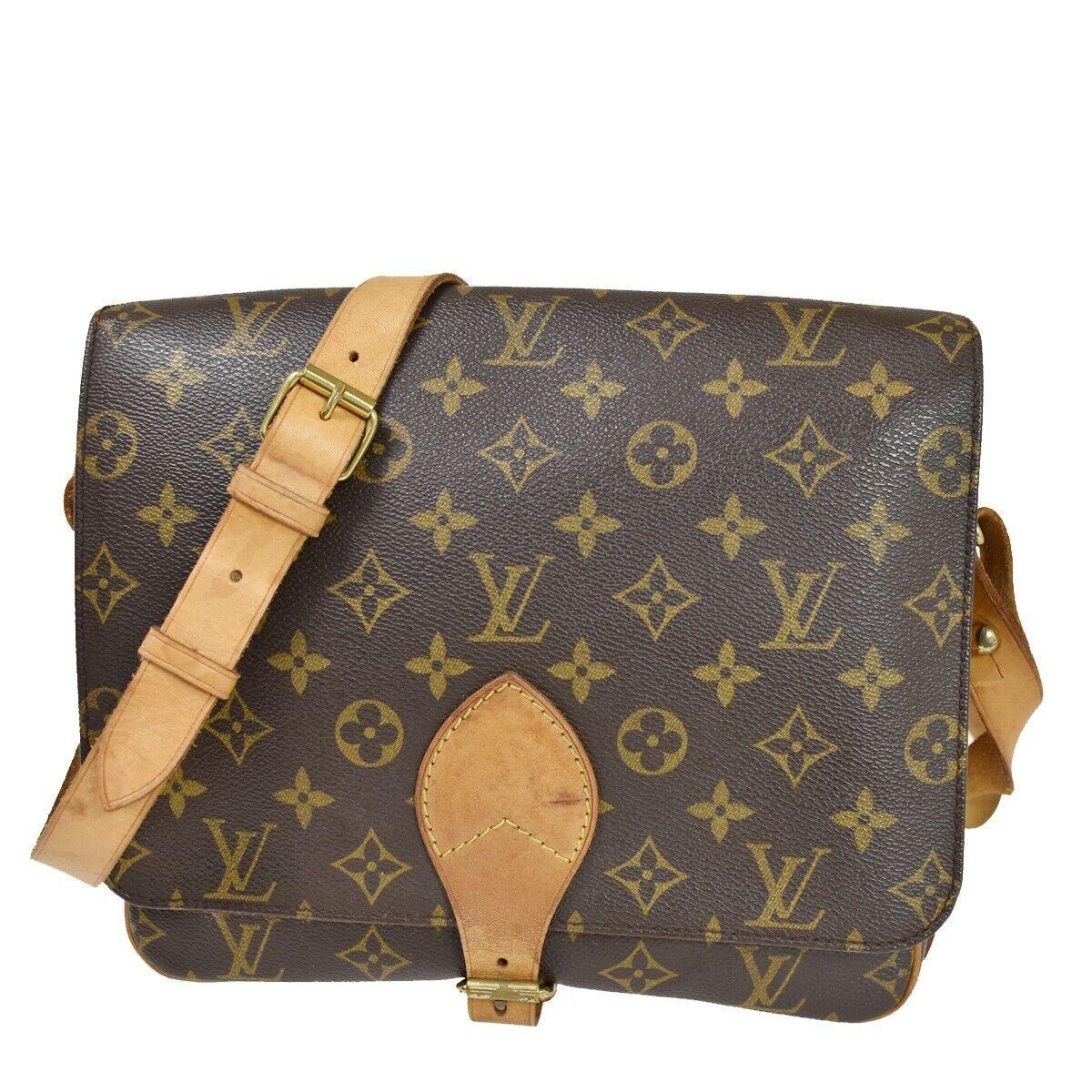 Louis Vuitton Cartouchiere Brown Canvas Shoulder Bag (Pre-Owned