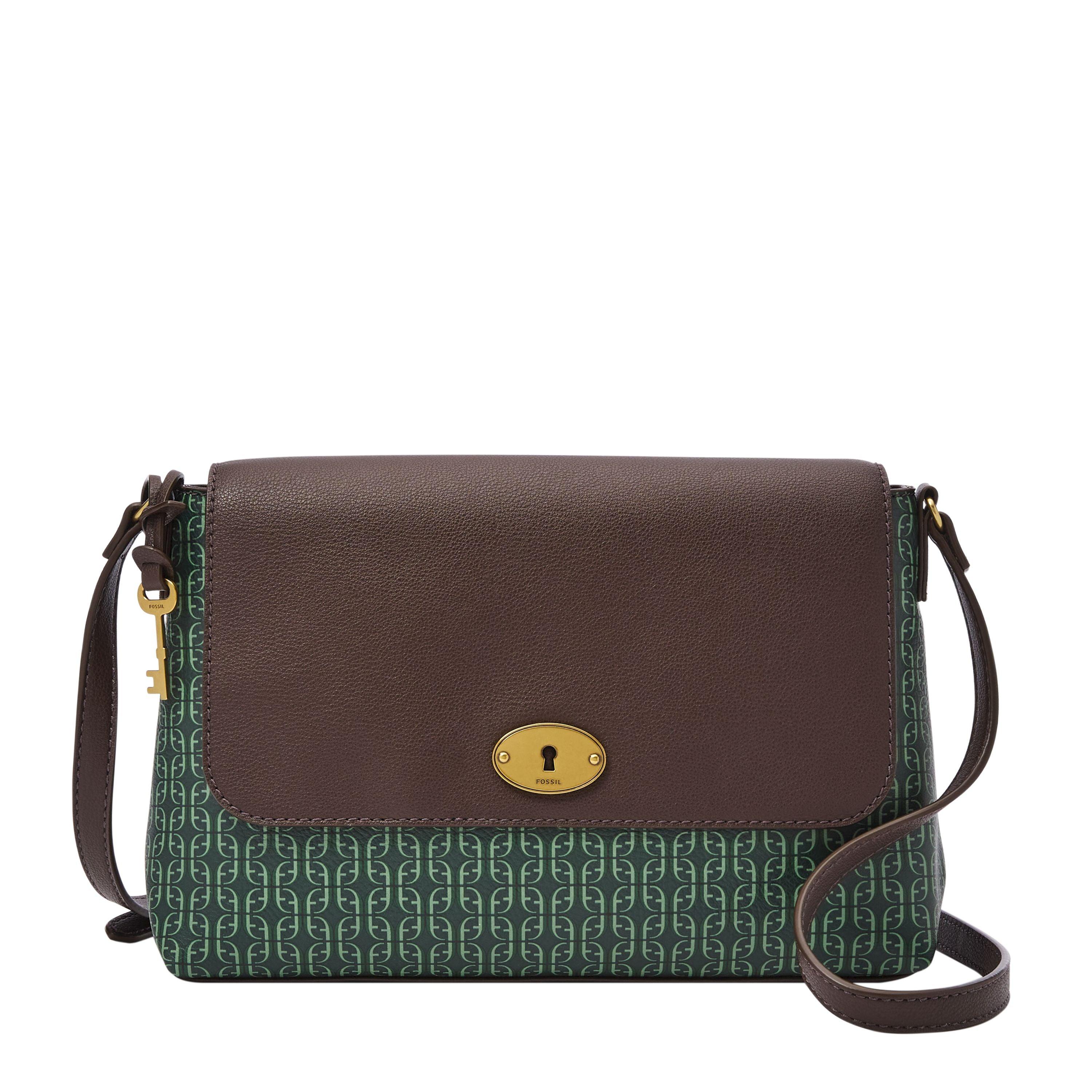 Fossil Gabriella Pvc Flap Crossbody in Green Lyst