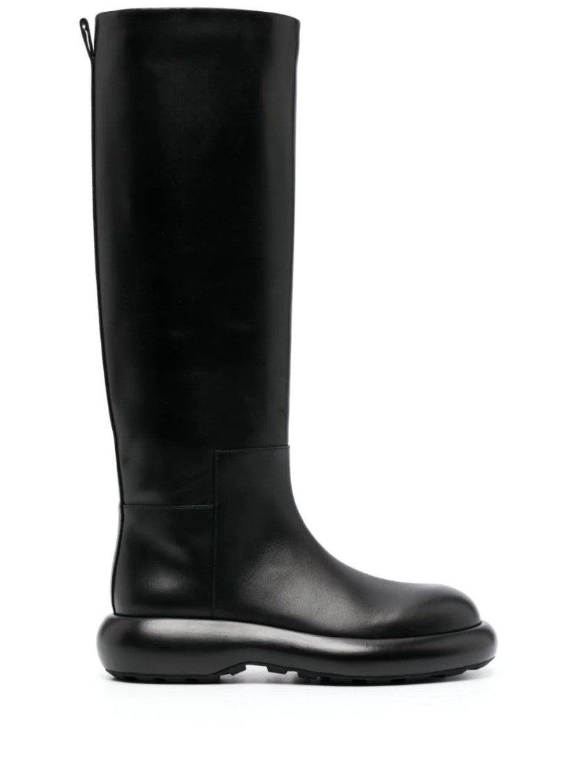 ブーツその他 Jil Sander Long Black Boots With Smooth Leather Finish 24888483_55150125_600.jpg