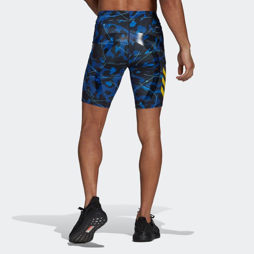 adidas Boston Marathon Adizero Short Tights in Blue for Men | Lyst