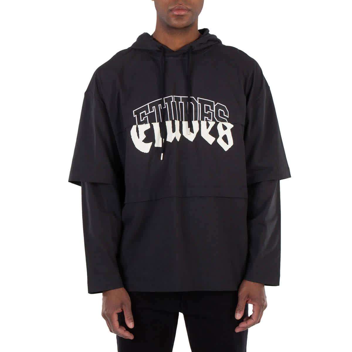 パーカー・フーディ Etudes Studios SWEATSHIRT WITH LOGO Études Studio - REGULAR HOODIE EUROPA BLACK | Études Studio