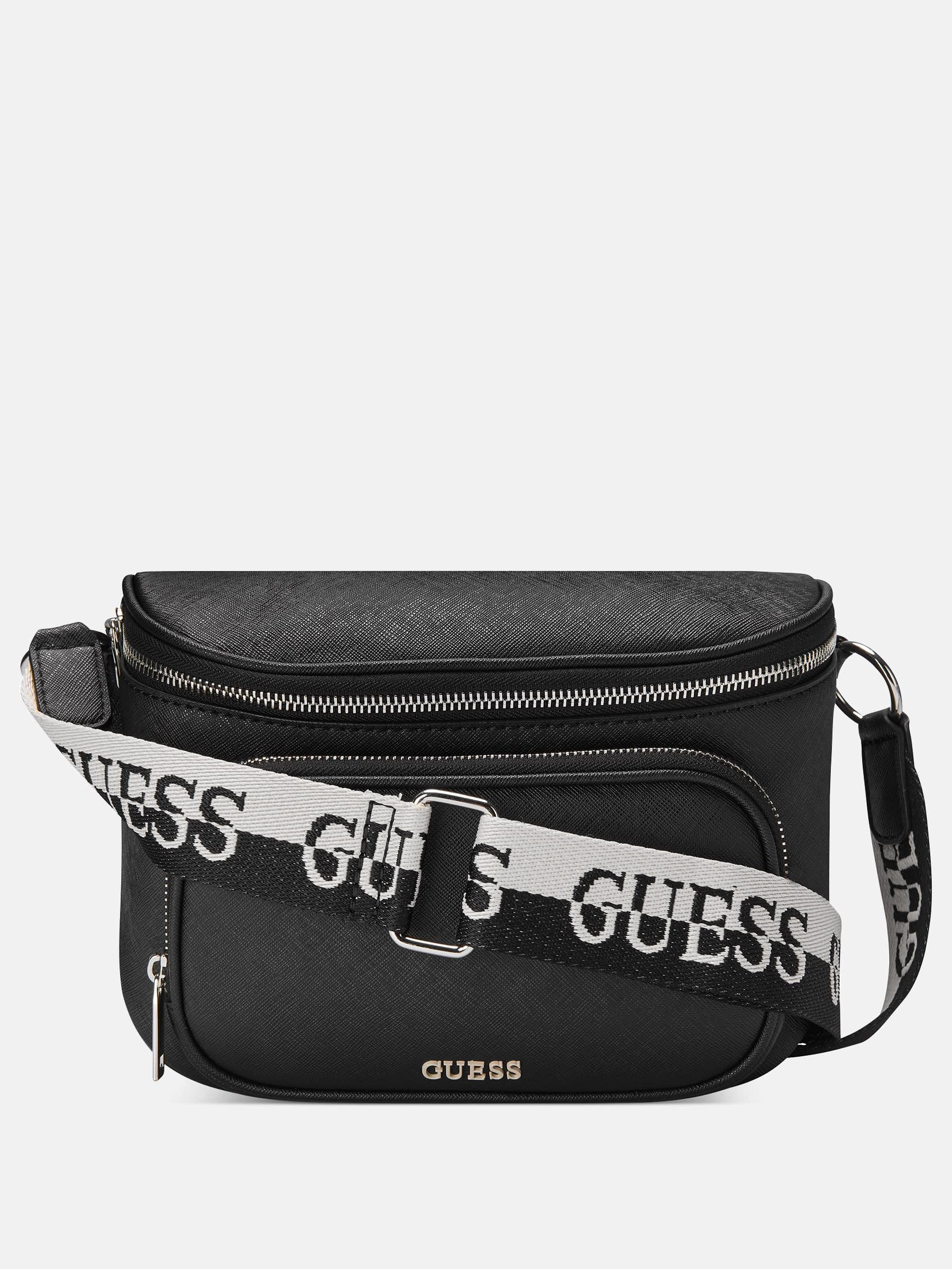 Guess Factory Hailley Mini Belt Bag in Black | Lyst