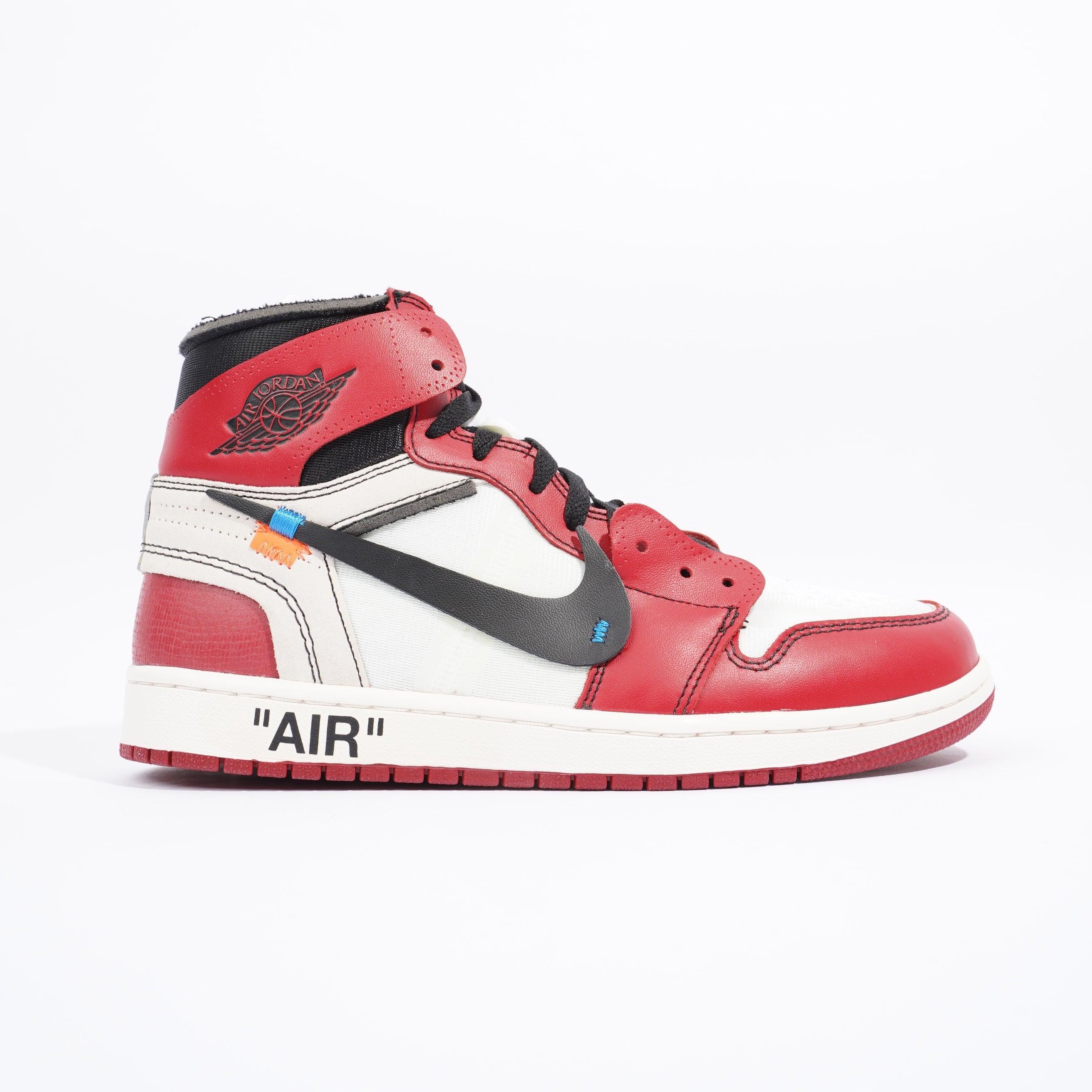 NIKE X OFF-WHITE Jordan 1 Chicago Off The 10 / / Varsity Leather in Red for  Men | Lyst