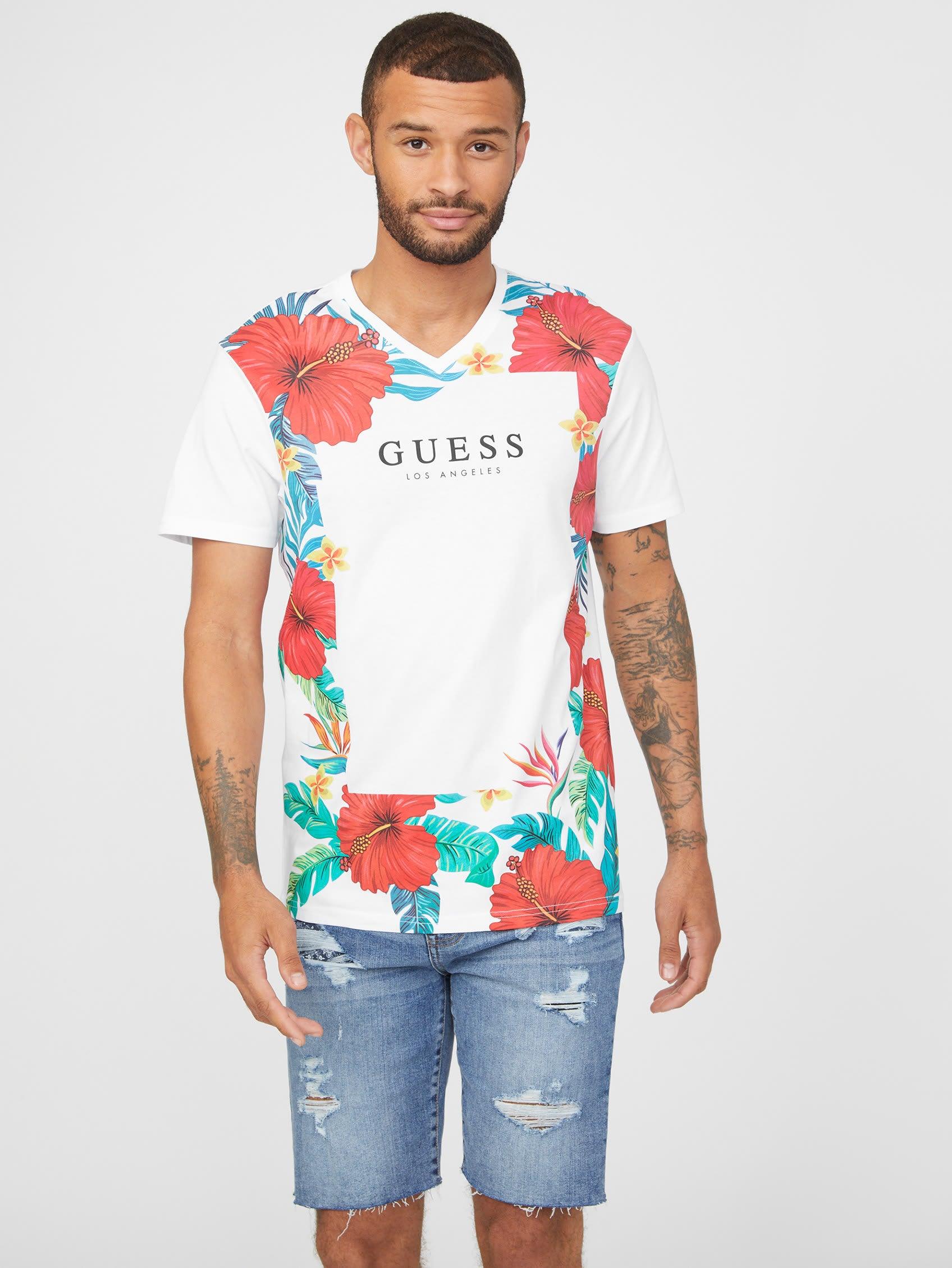 Guess Factory Kable Tee in White for Men | Lyst