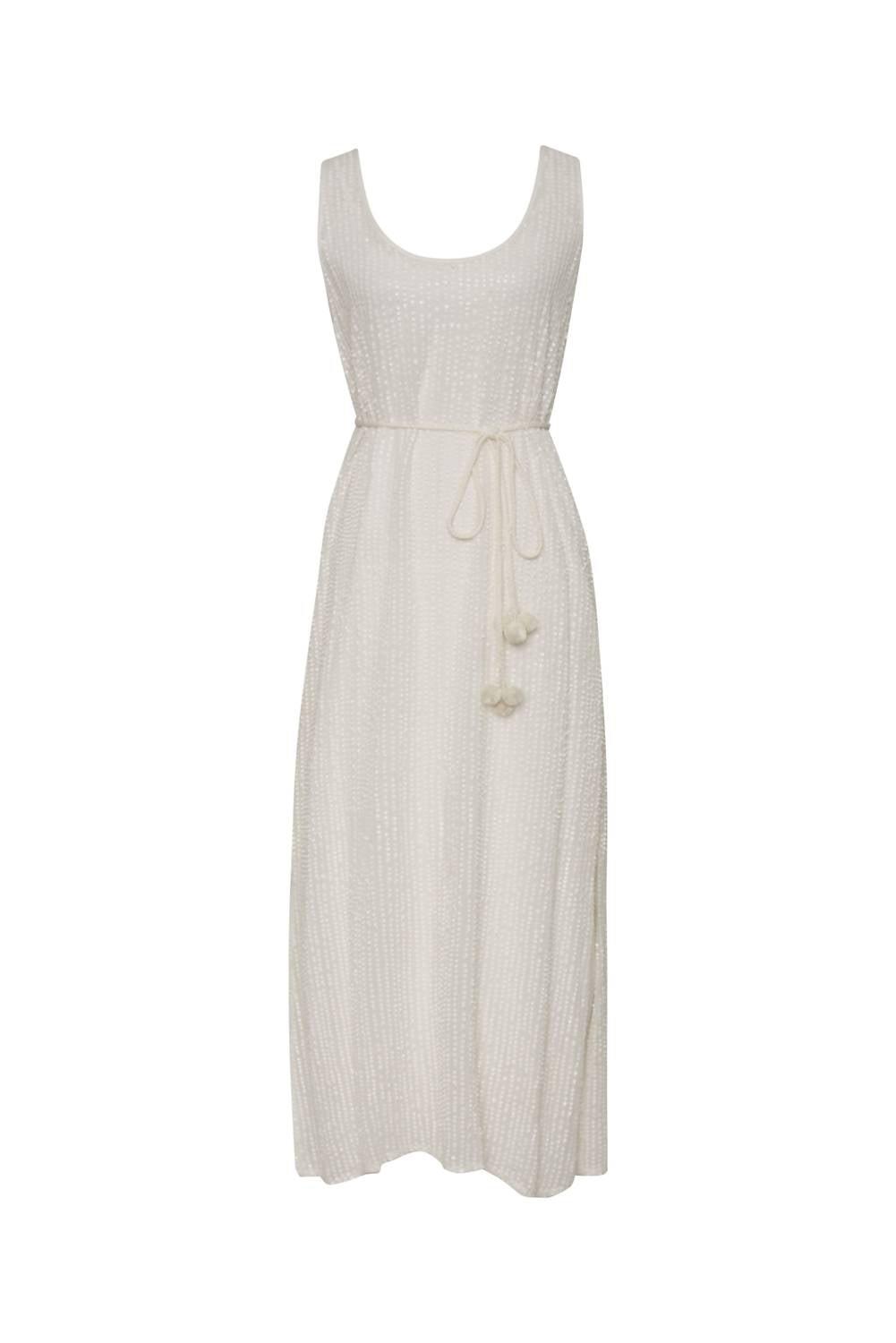gold hawk sequin dress Kat Coco Slip Dress Bright White / M main image 1
