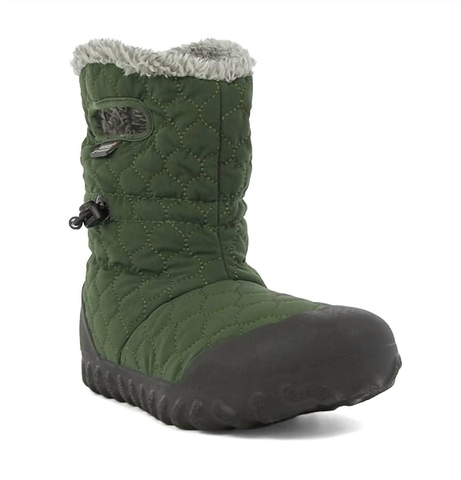 Bogs B-Moc Quilt Puff Snow Boot in Green | Lyst