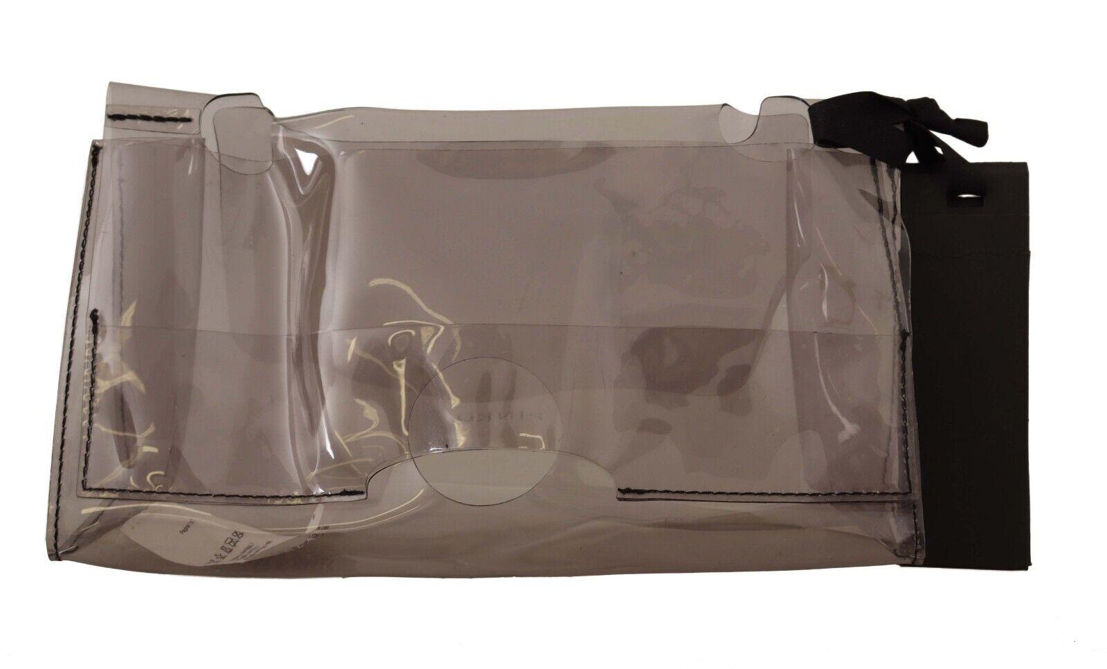 Pinko Clear Plastic Transparent Pouch Purse Clutch Bag in Black