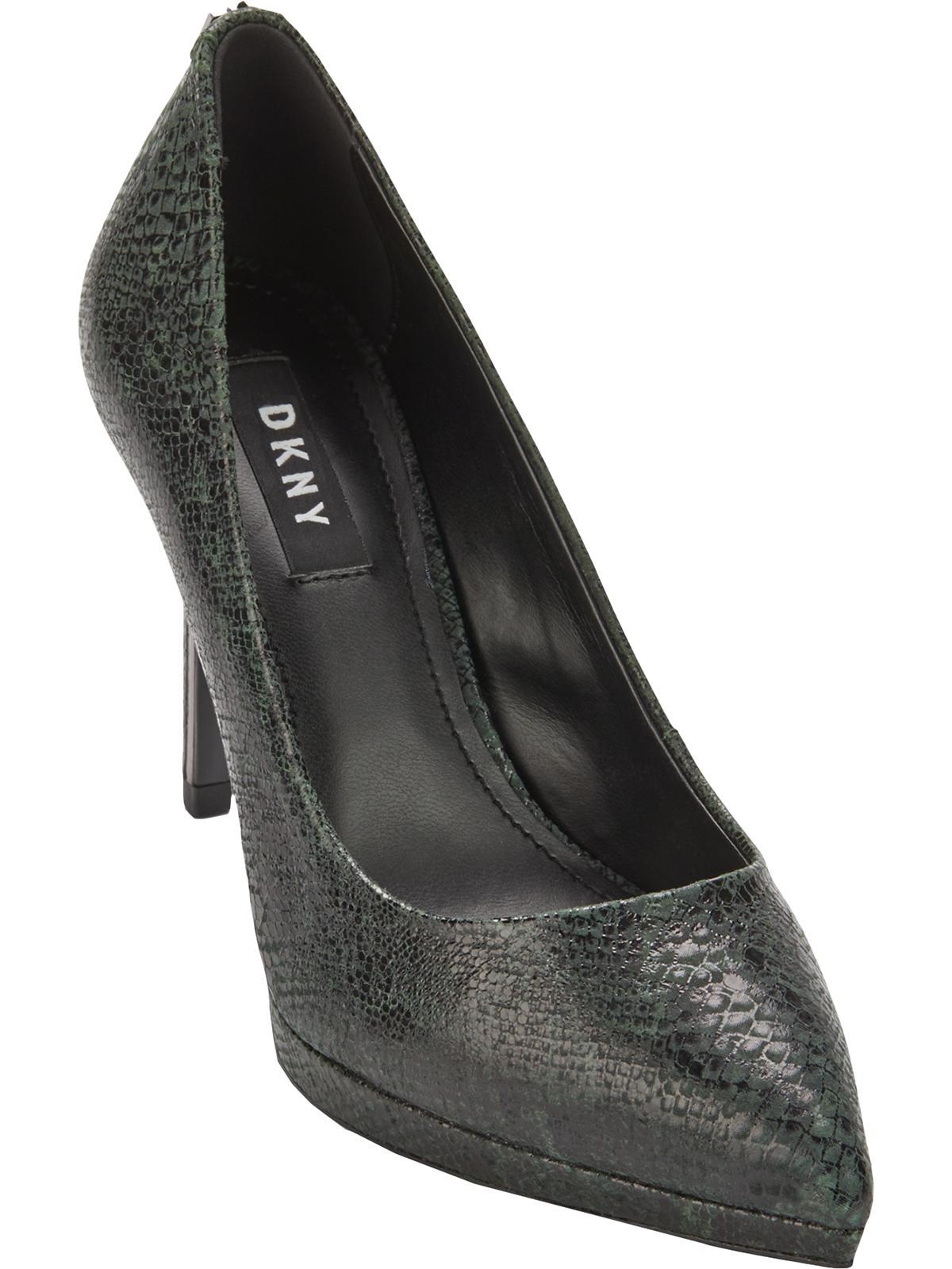 DKNY Lexi Leather Stilleto Pumps in Black Lyst