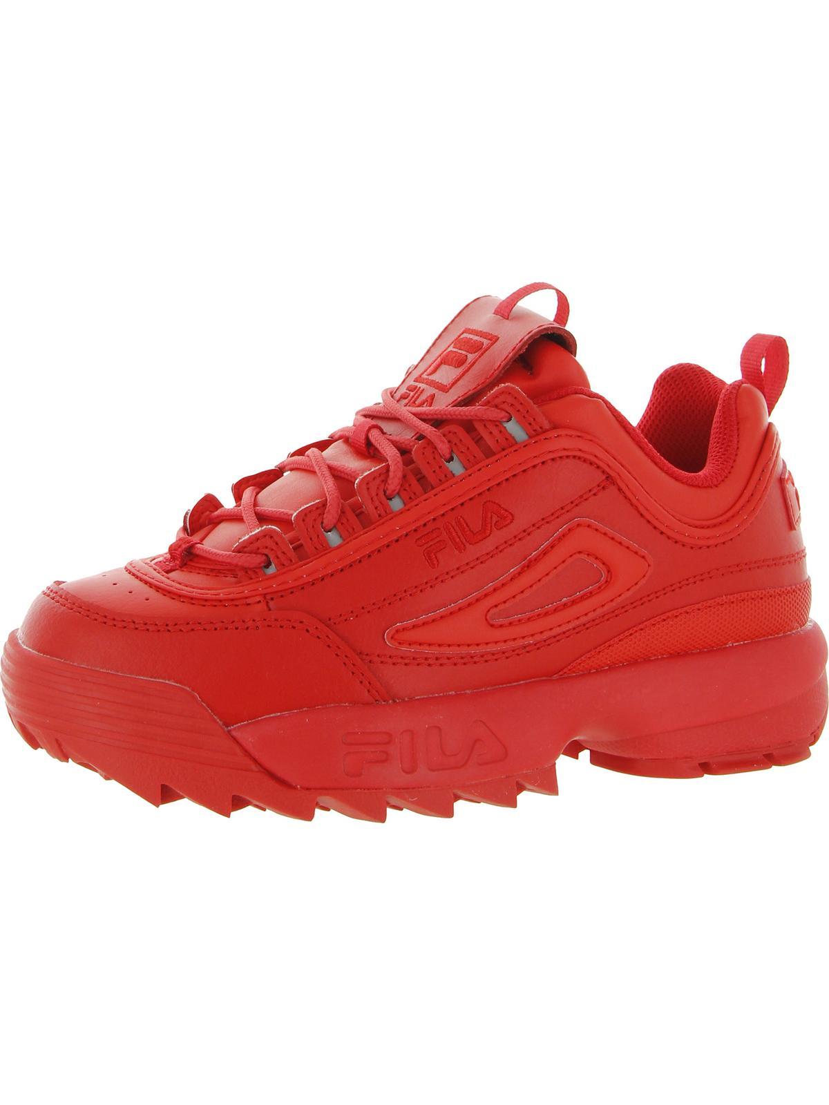 instructeur pakket Trots Fila Disruptor Ll Premium Leather Lifestyle Athletic And Training Shoes in  Red | Lyst