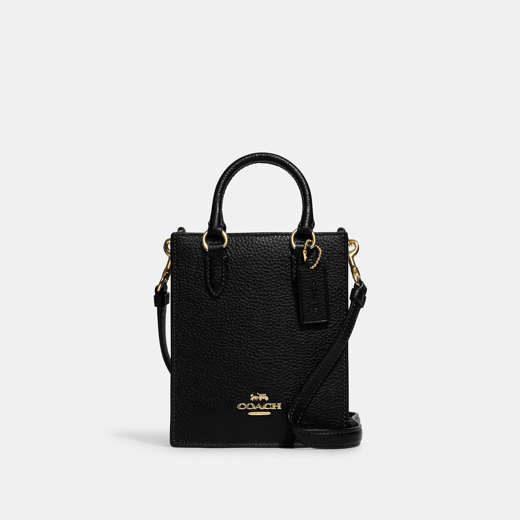 Coach Outlet North South Mini Tote in Black