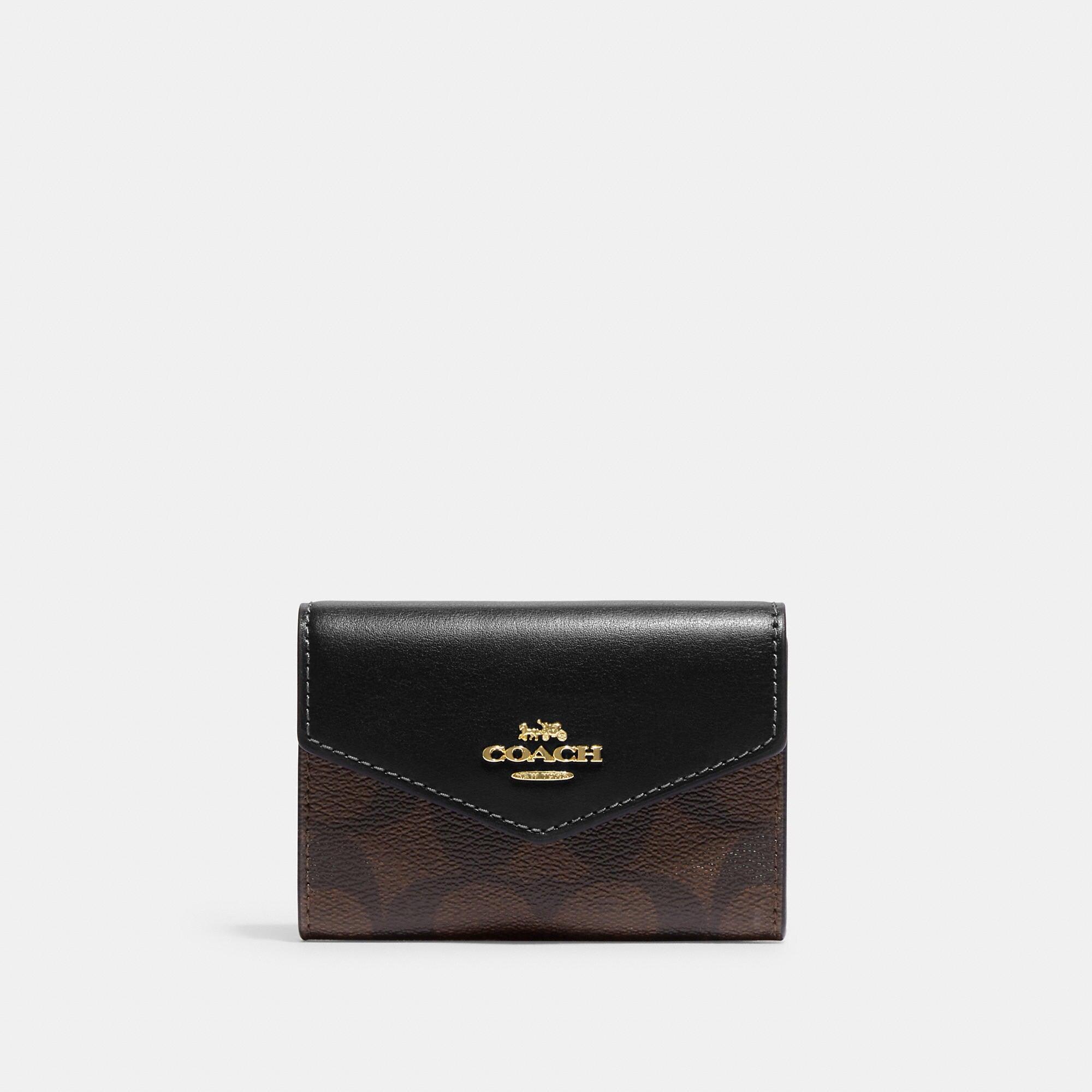 Coach Outlet Flap Card Case in Black Lyst