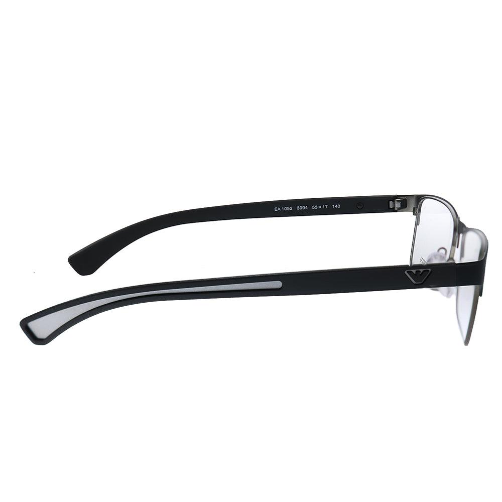 Emporio Armani Rubber Ea 1052 3094 55mm Rectangle Eyeglasses 55mm in Black  | Lyst