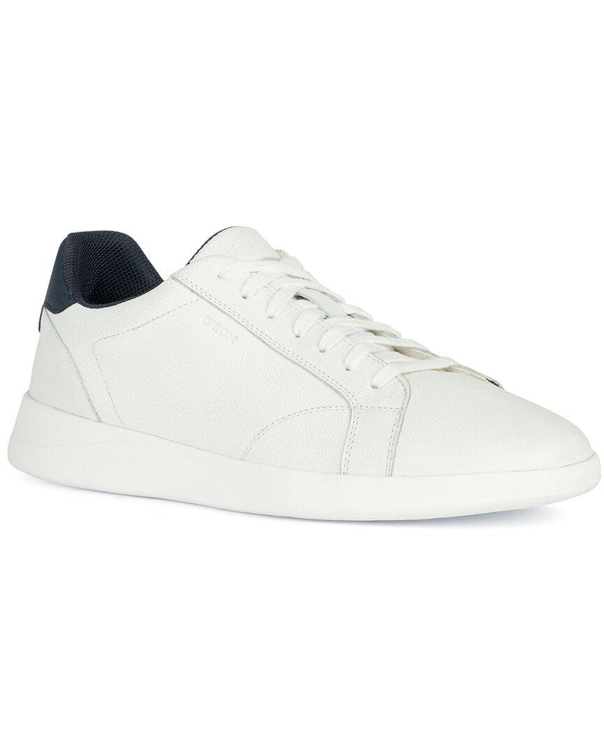 Geox Kennet Leather-trim Sneaker in White for Men | Lyst