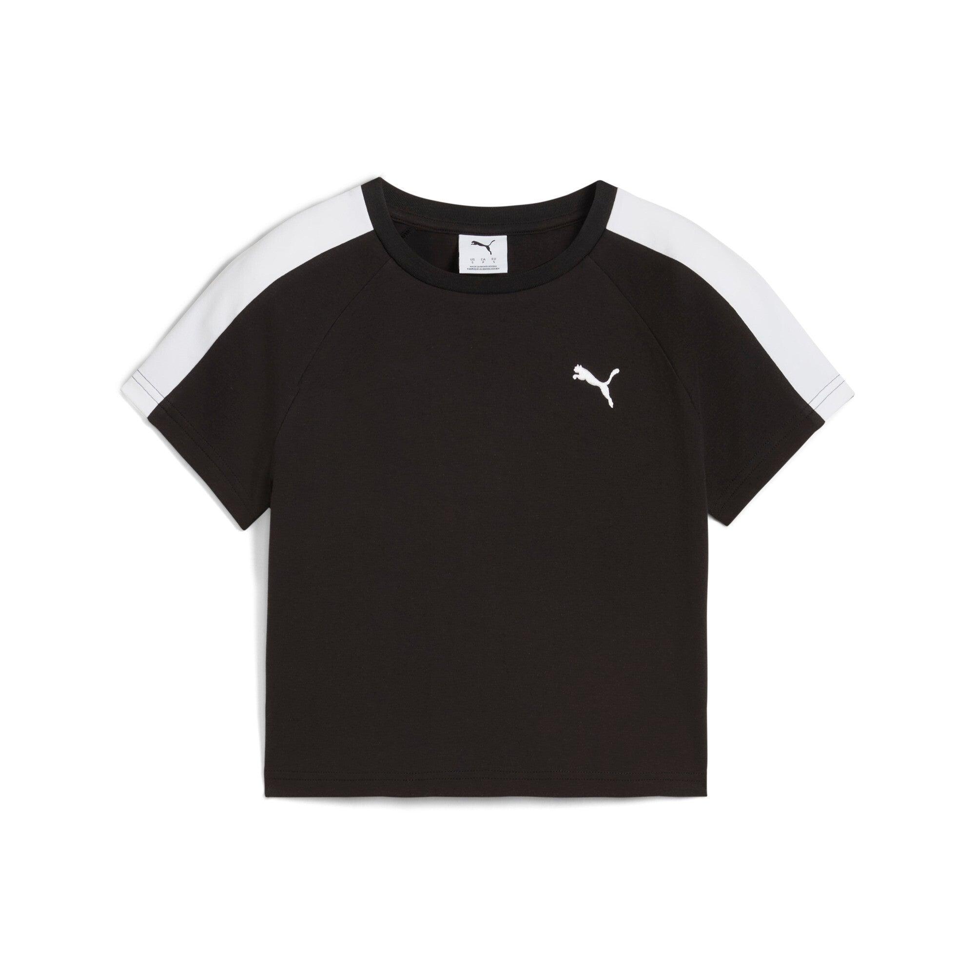 ★★PUMA★★ T7 Baby Tee Black 63189901 631899-01 PUMA T7 Baby Tee in Black | Lyst