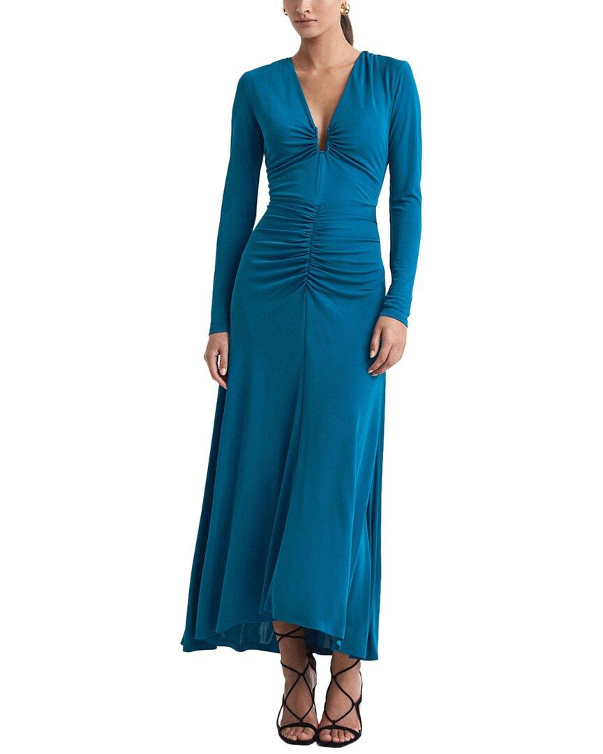 fitted lace wedding dress Shona Joy Remi Gathered Maxi Dress in Rosemary/Black – Coco & Lola main image 1