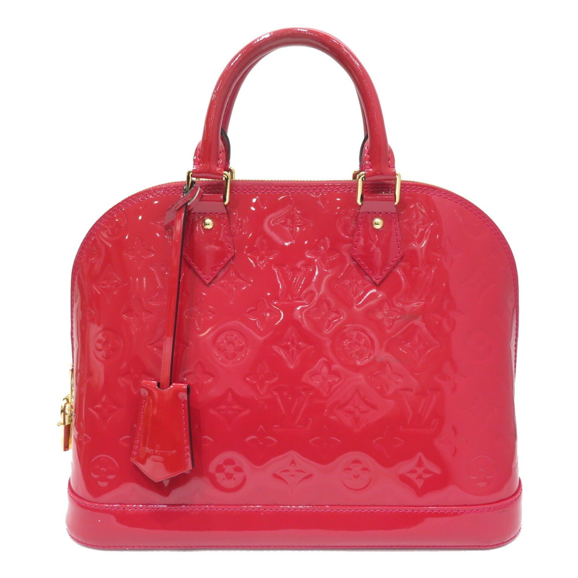 Louis Vuitton Alma Patent Leather Handbag (pre-owned) in Red
