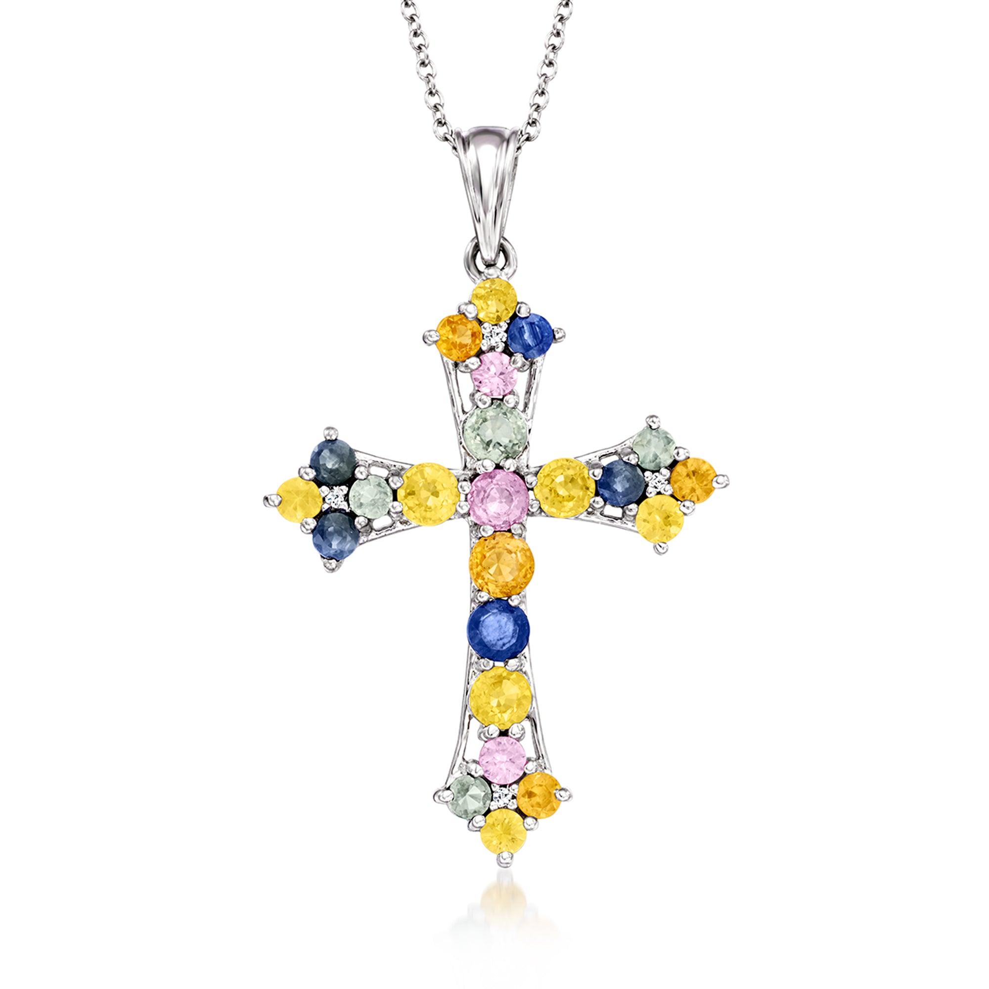 Ross simons 2024 diamond cross necklace