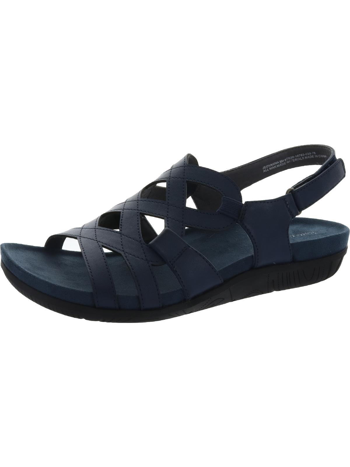 BareTraps Jeovanna Wedge Casual Footbed Sandals in Blue | Lyst
