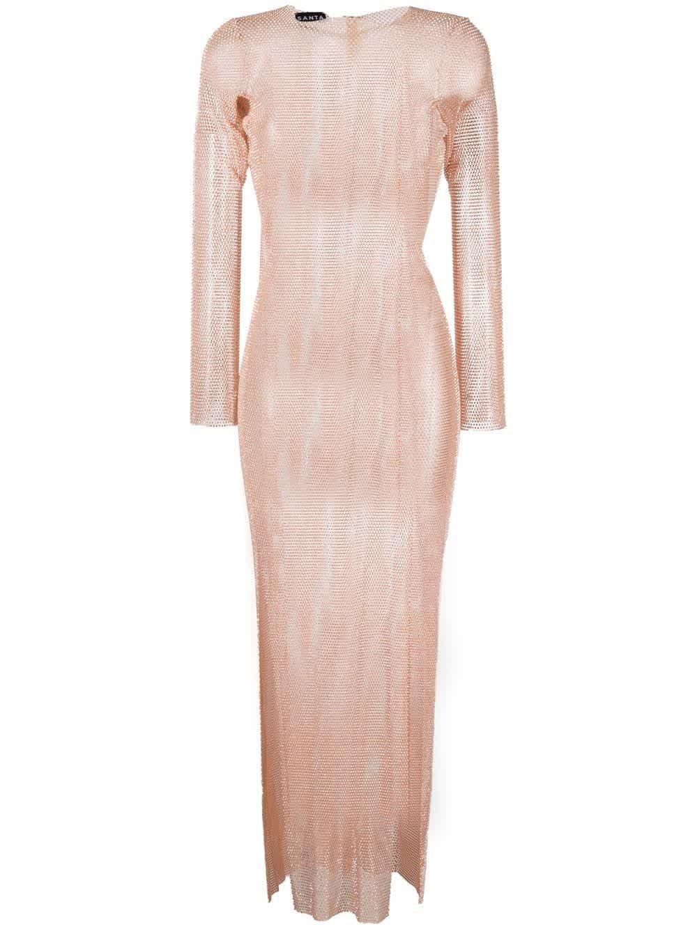 pink santa dress womens Santa Brands crystal-embellished Mesh Dress | Pink