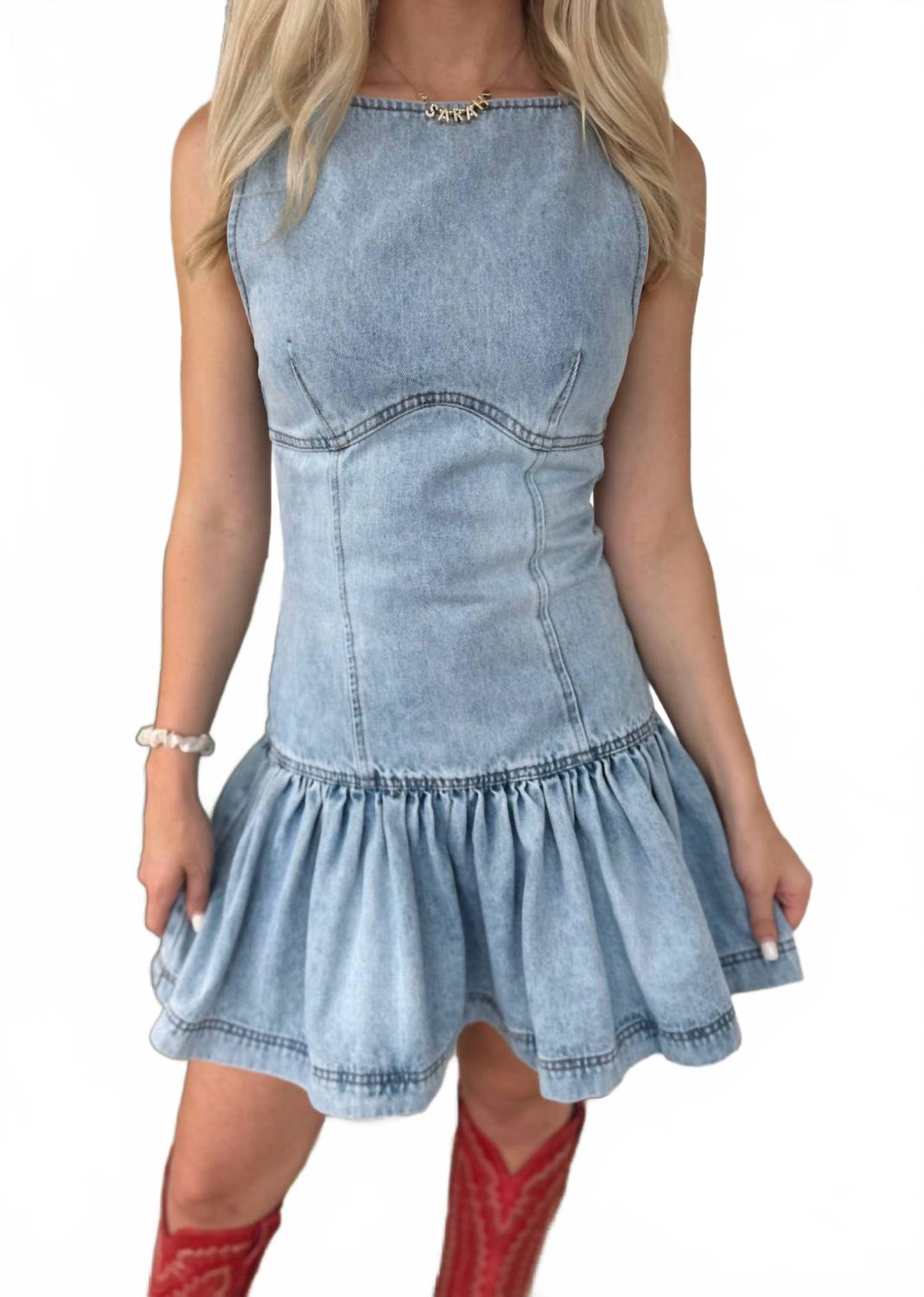 sofie the label denim dress Sofie The Label
