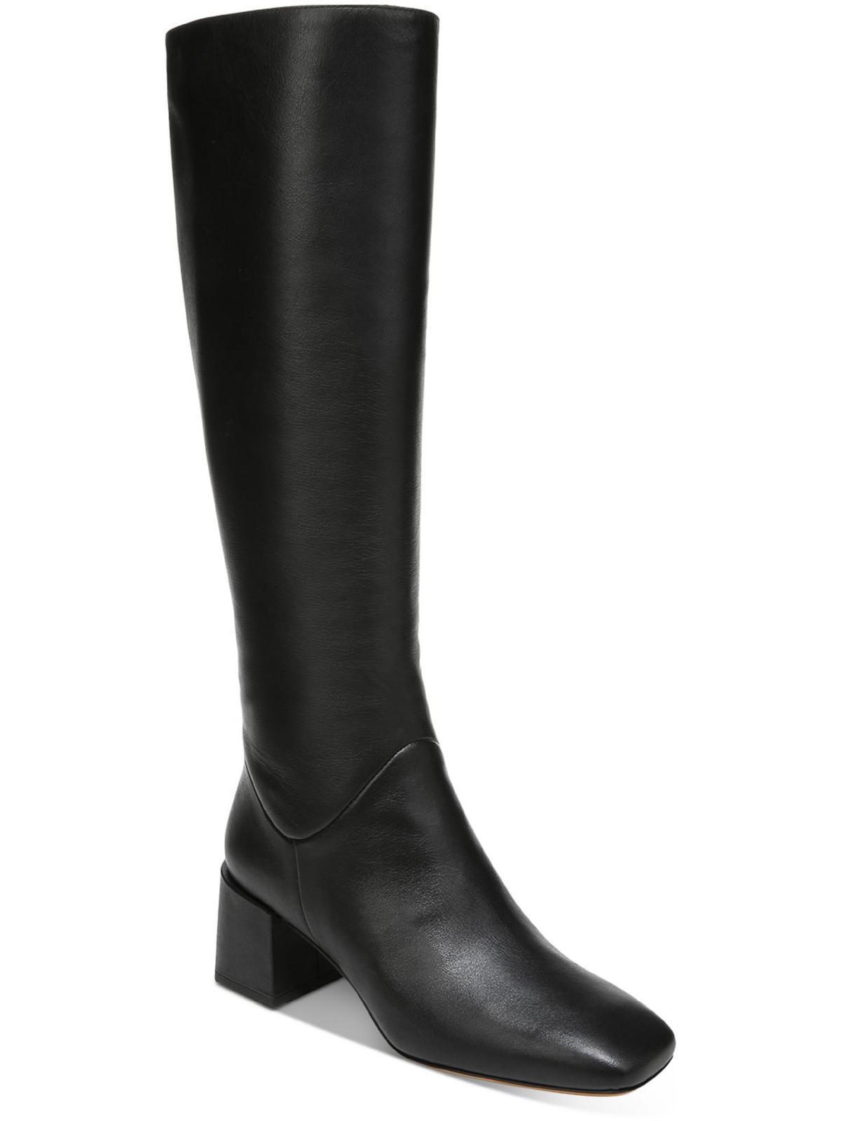 Vince Kendra Leather Square Toe Kneehigh Boots in Black Lyst